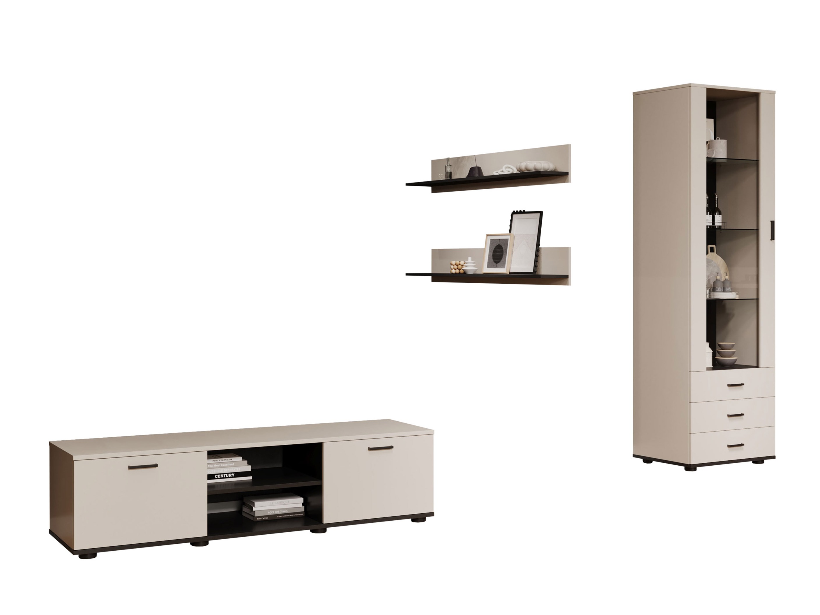 Set de living Tornola 110 (Cașmir + Negru)