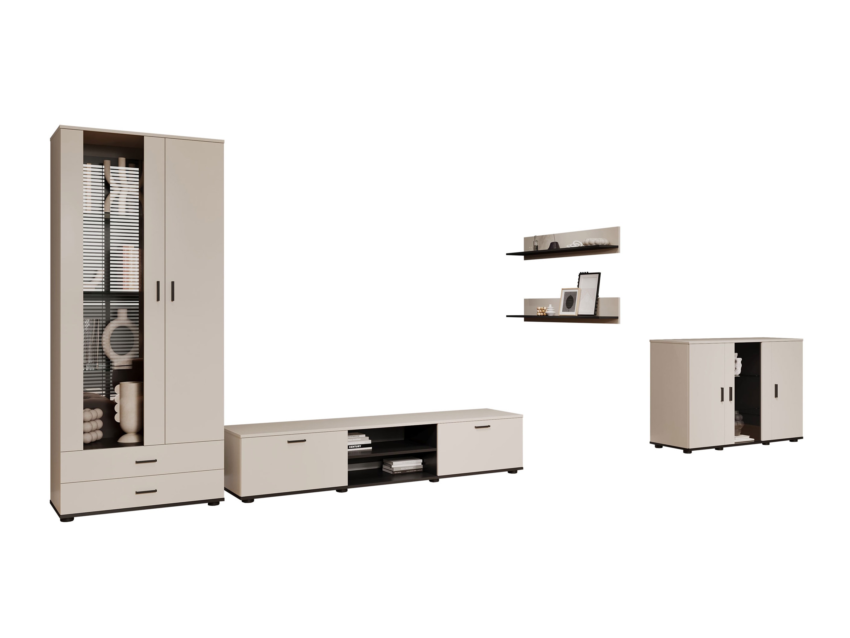 Set de living Tornola 116 (Cașmir + Negru)