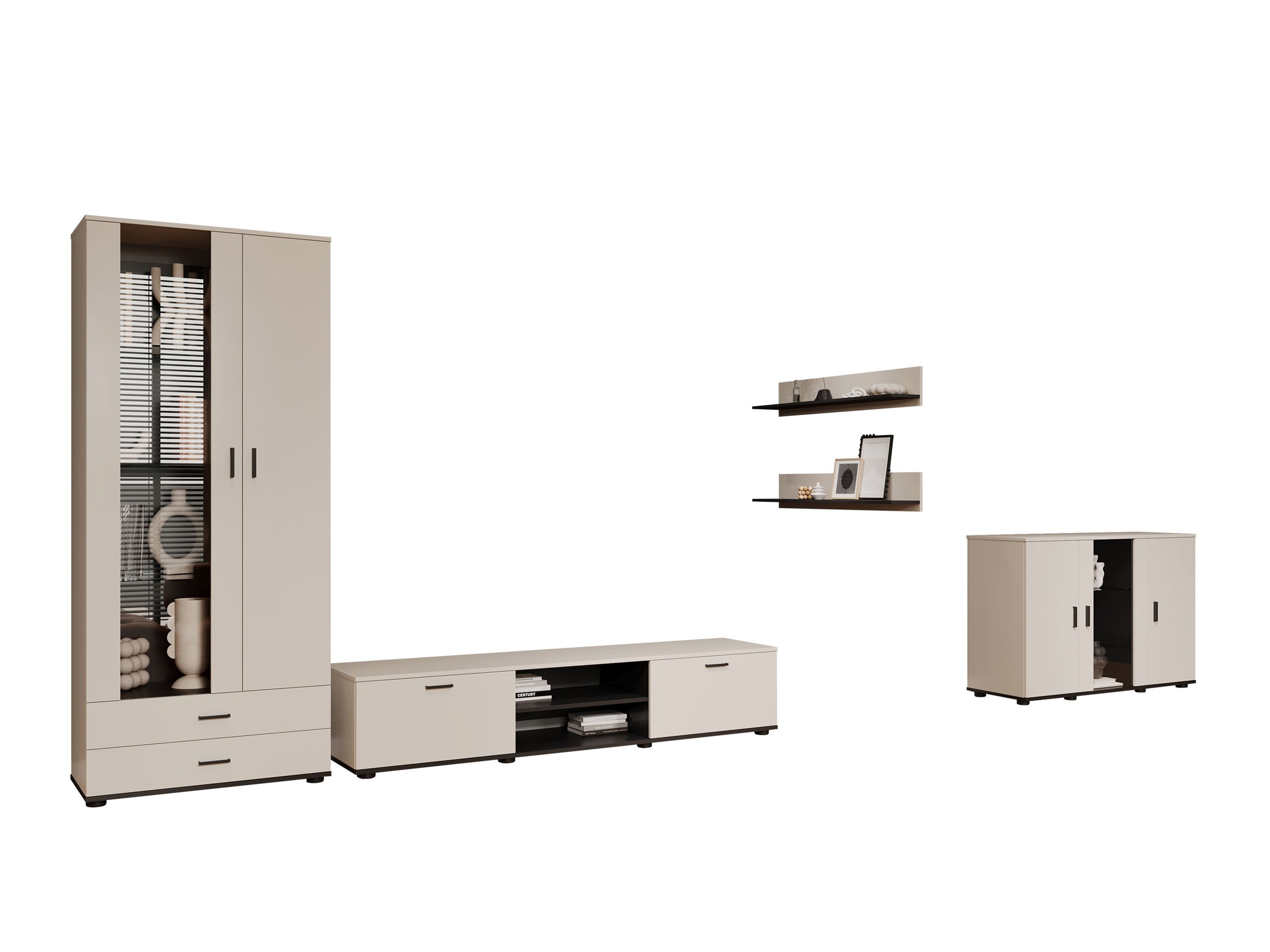 Set de living Tornola 116 (Cașmir + Negru)