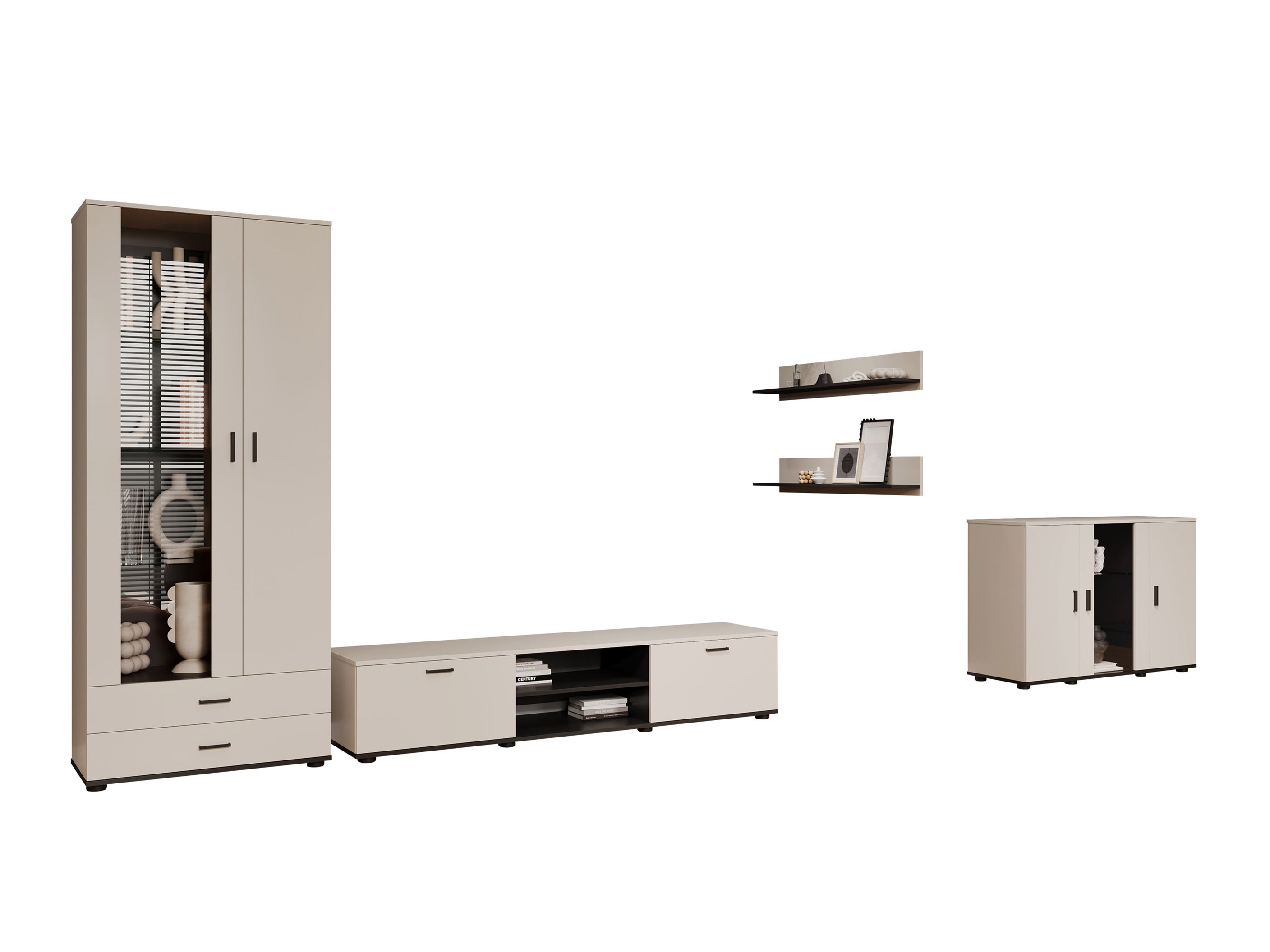 Set de living Tornola 116 (Cașmir + Negru)