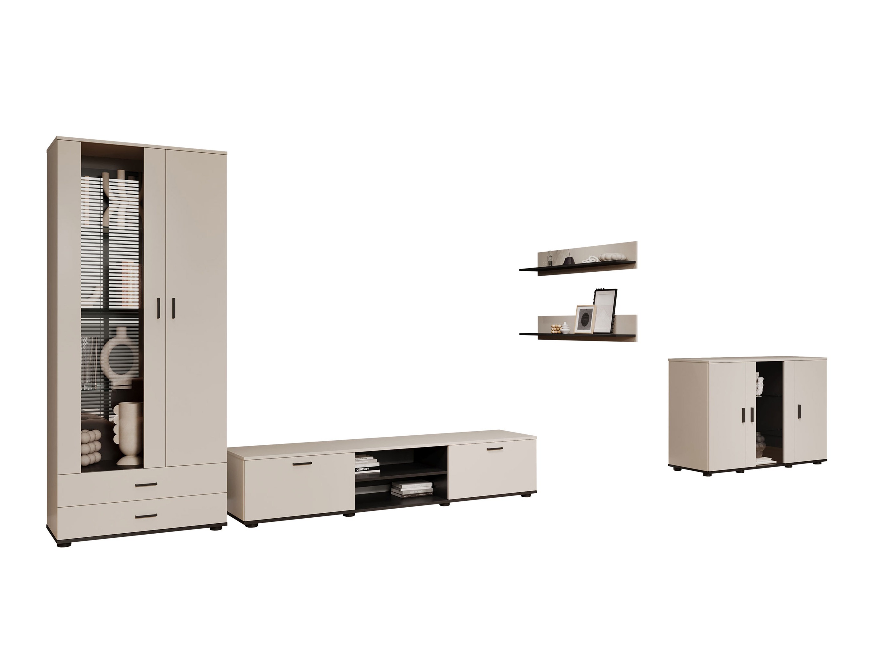 Set de living Tornola 116 (Cașmir + Negru)