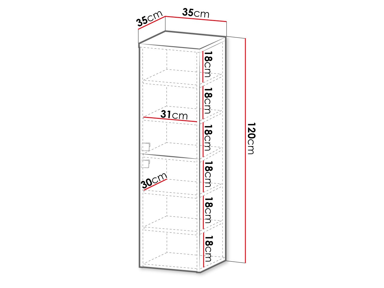 Cabinet de baie suspendat Panium (Maro deschis)
