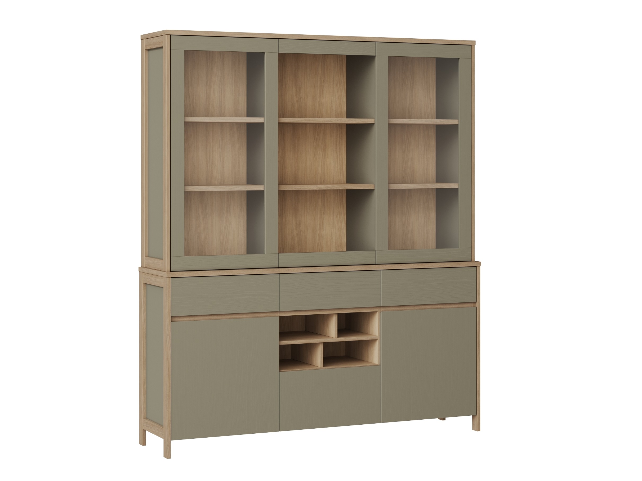 Raft Fermaru 100 (Verde prăfuit + Stejar)