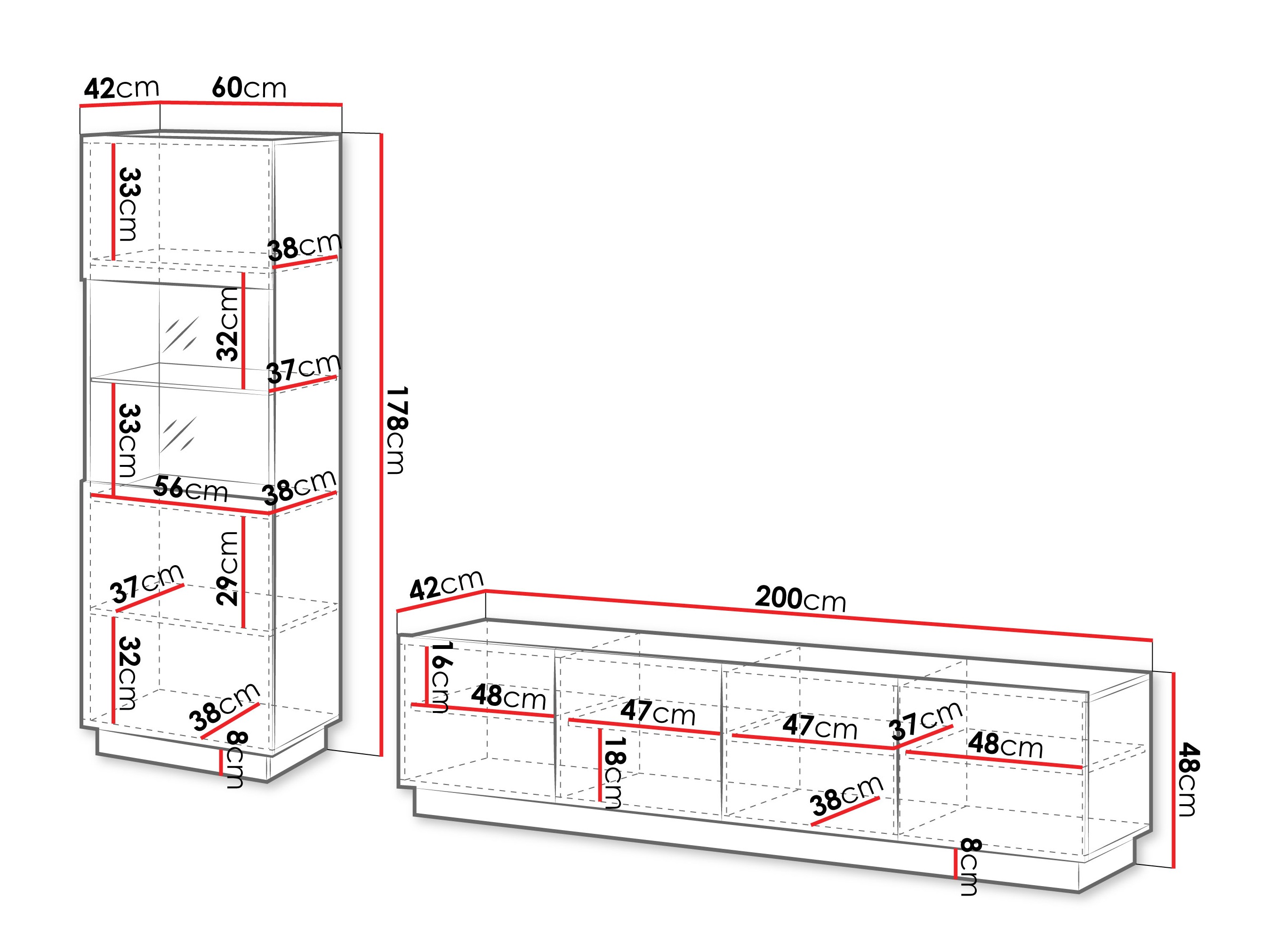 Set camera de zi Lusonu 107 (Negru)