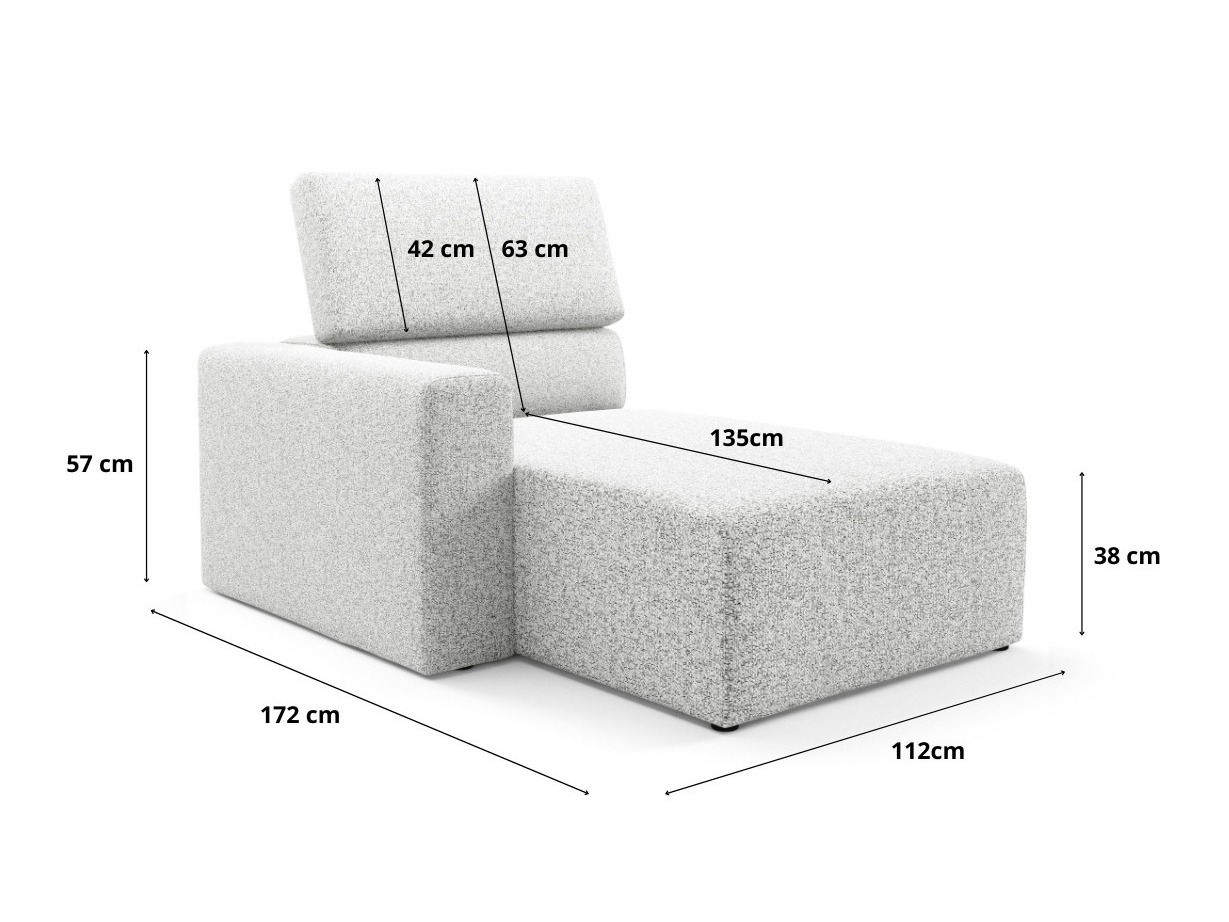 Canapea tip șezlong Franklin 205 (Puente 03)