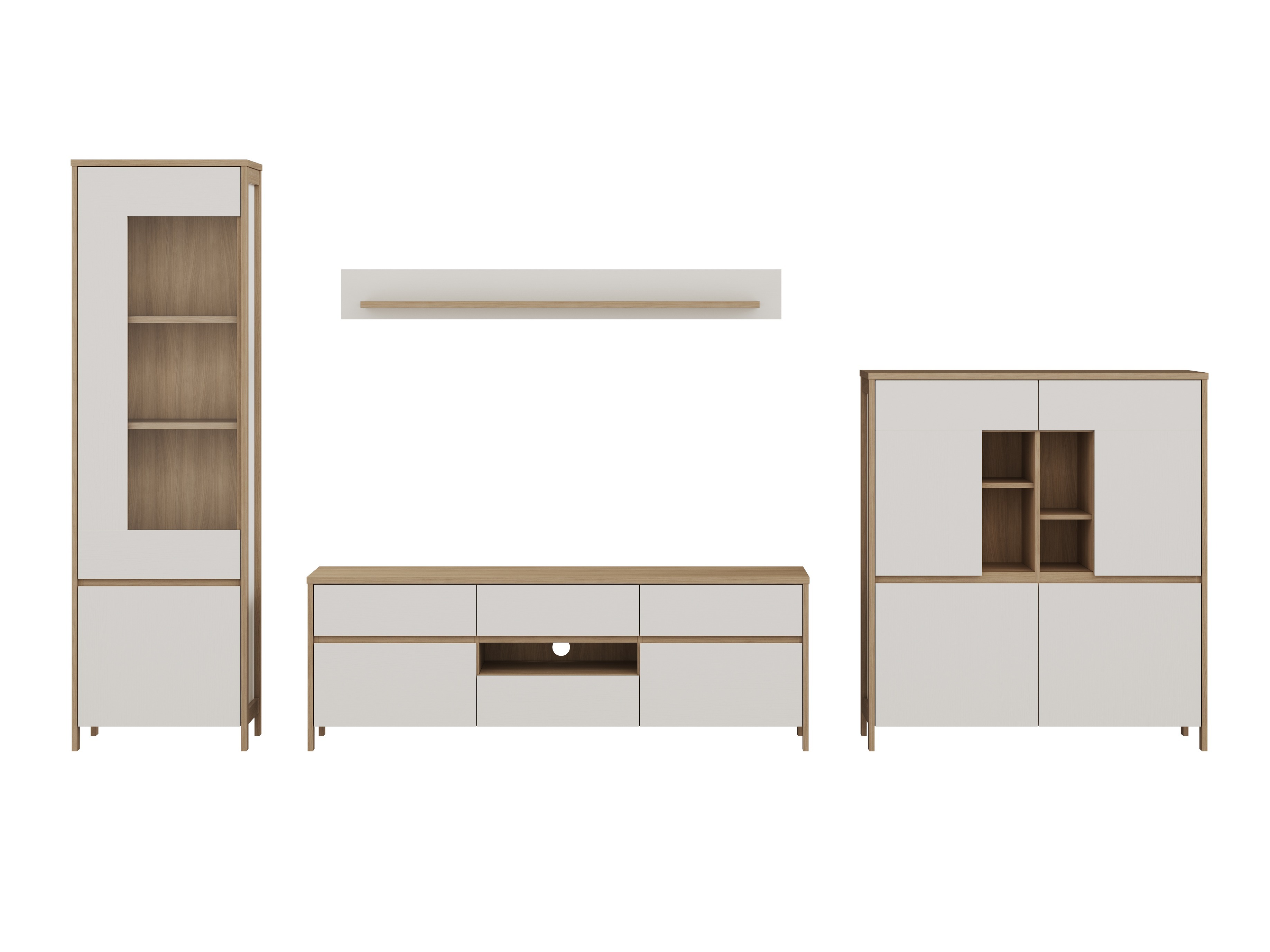 Set camera de zi Fermaru 110 (Alb + Stejar)