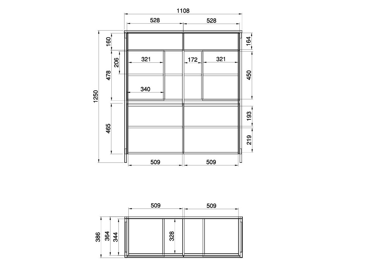 Set de living Fermaru 112 (Alb + Stejar)