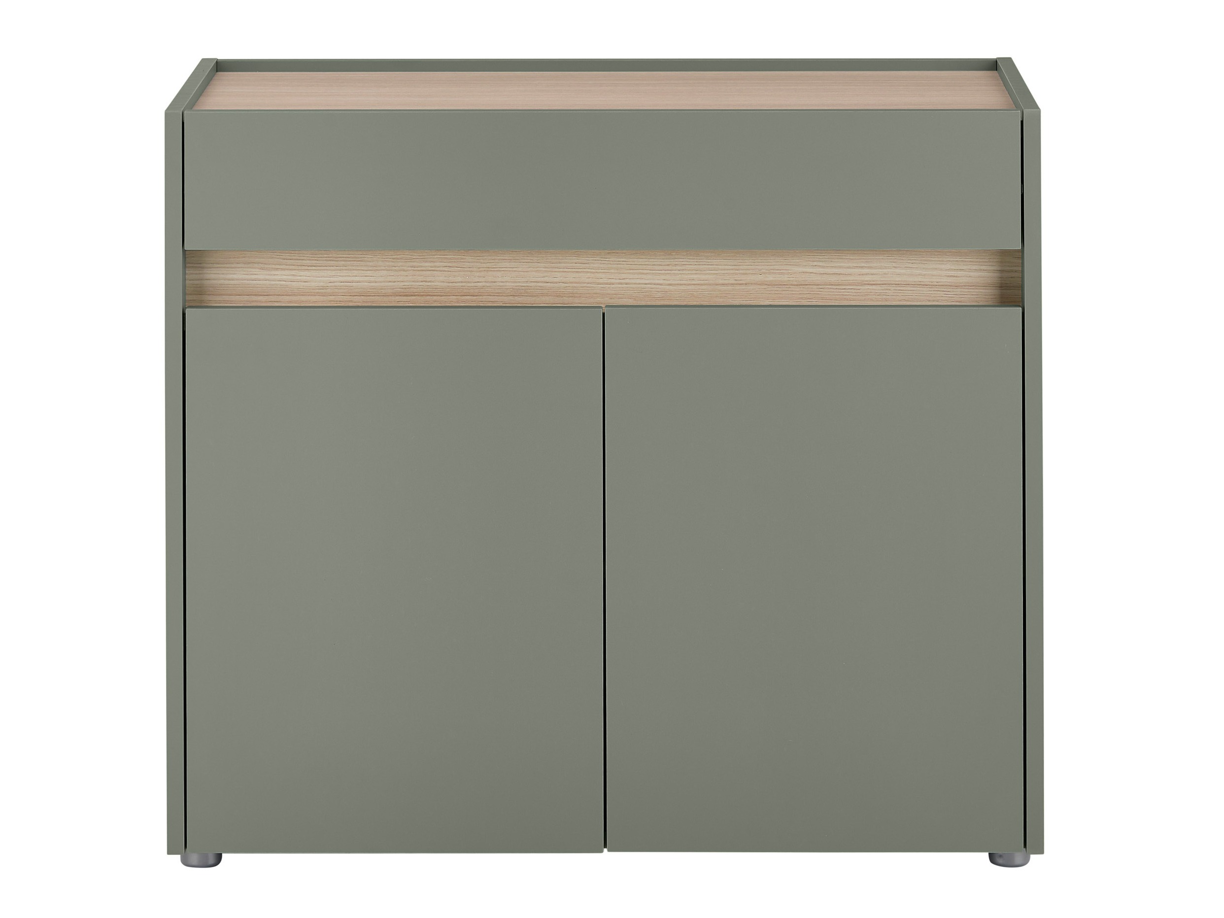 Comodă Elbsori 110 (Verde + Stejar)