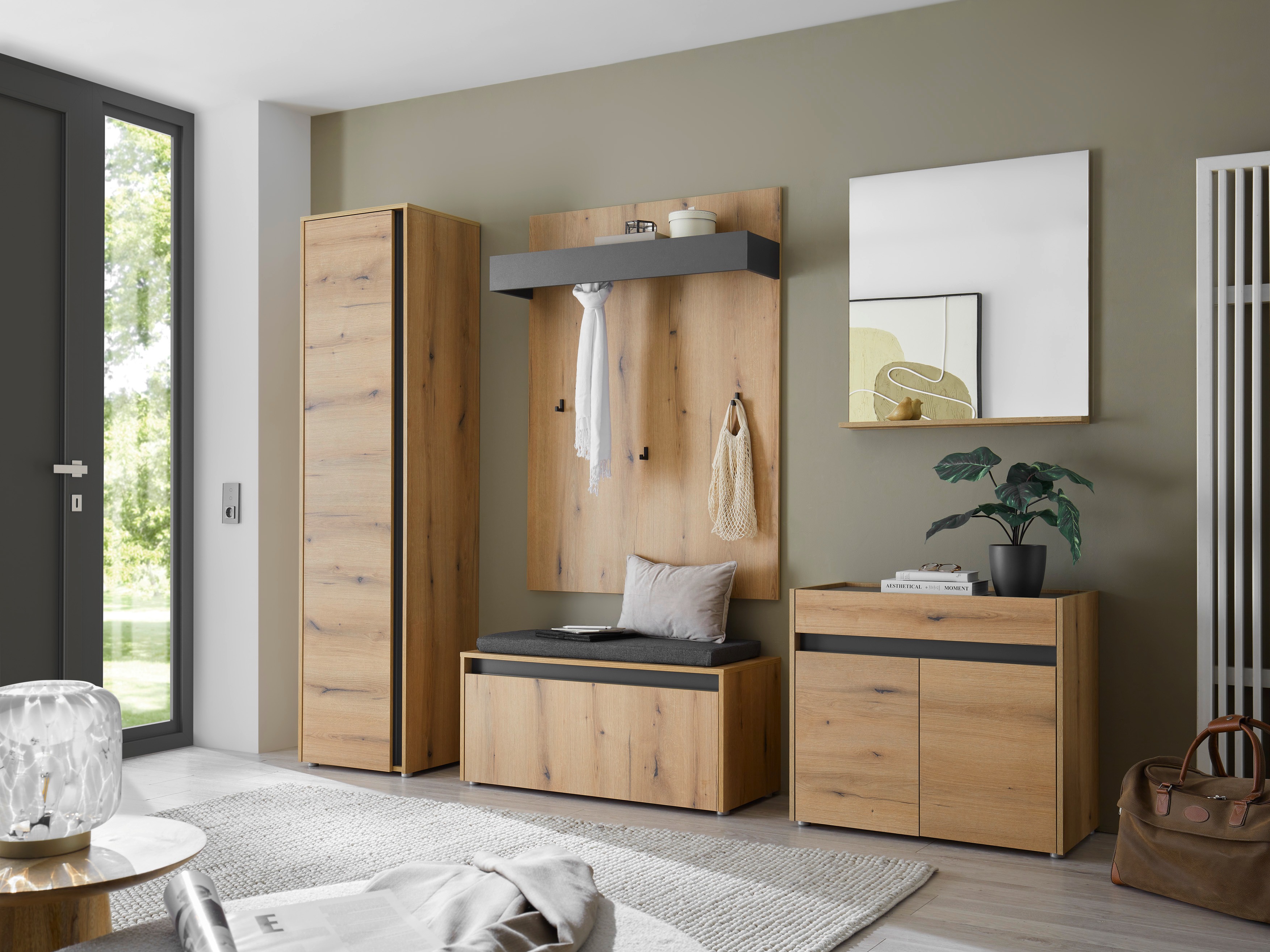 Dulap pantofi Elbsori 163 (Stejar)