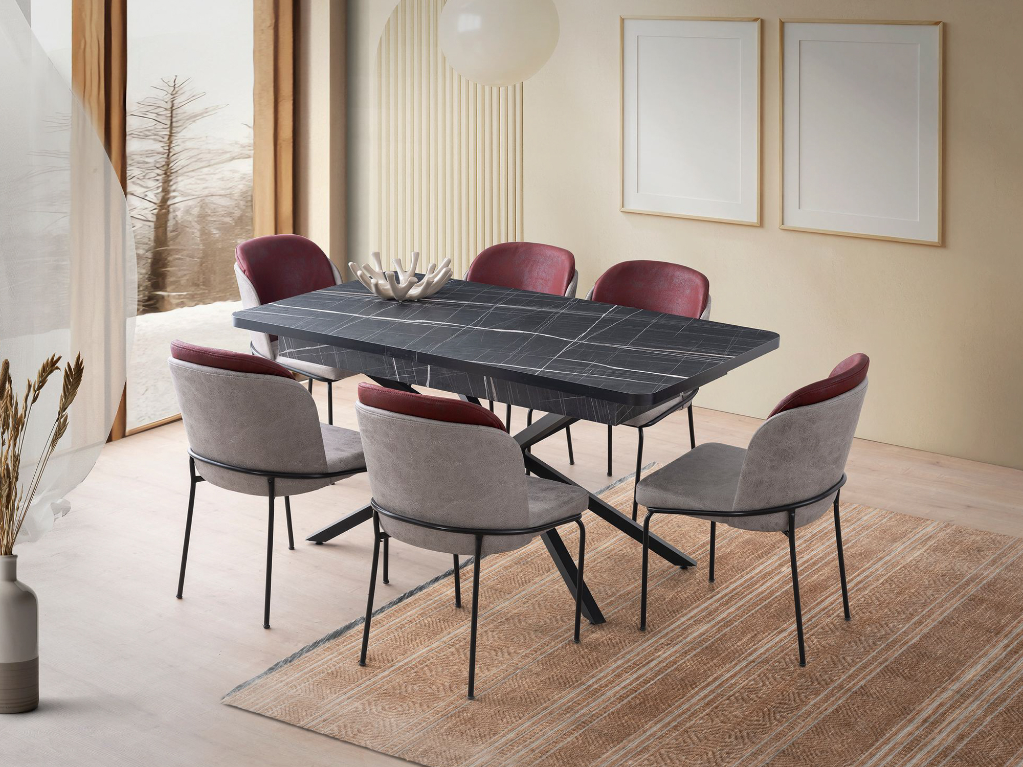 Masă Kailua 2624 (Marmură neagră)