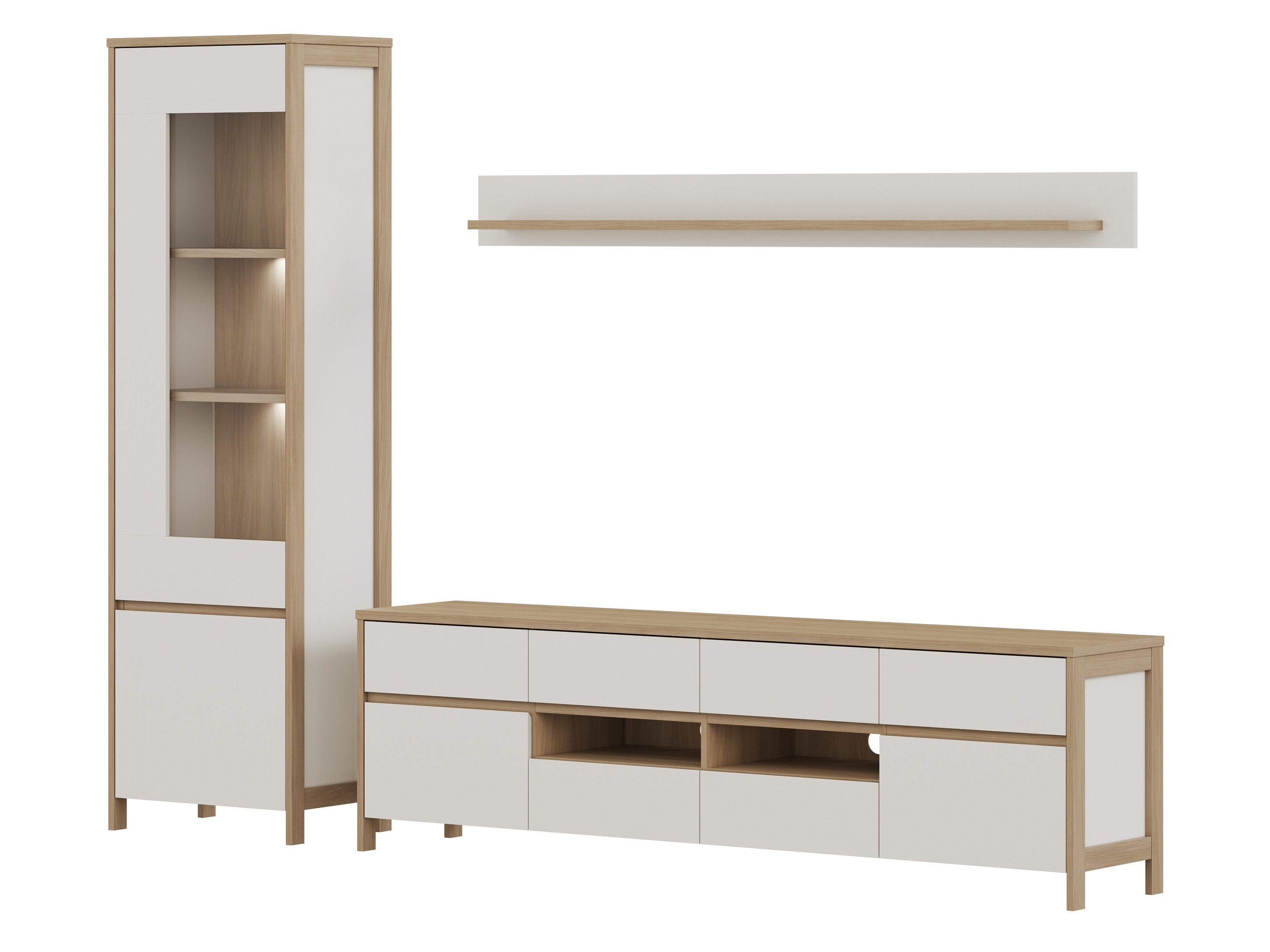 Set camera de zi Fermaru 113 (Alb + Stejar)