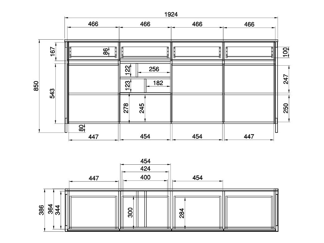 Set de mobilier Fermaru 114 (Alb + Stejar)