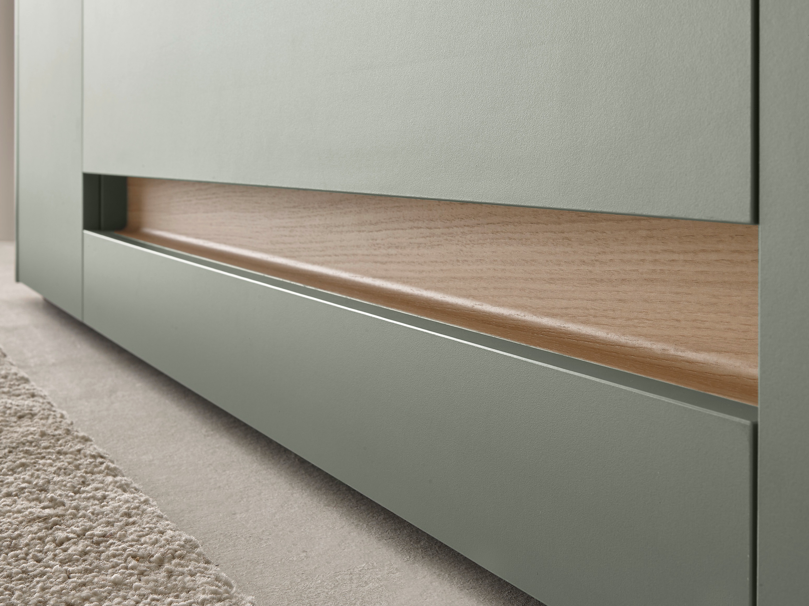 Comodă TV Elbsori 115 (Verde + Stejar)