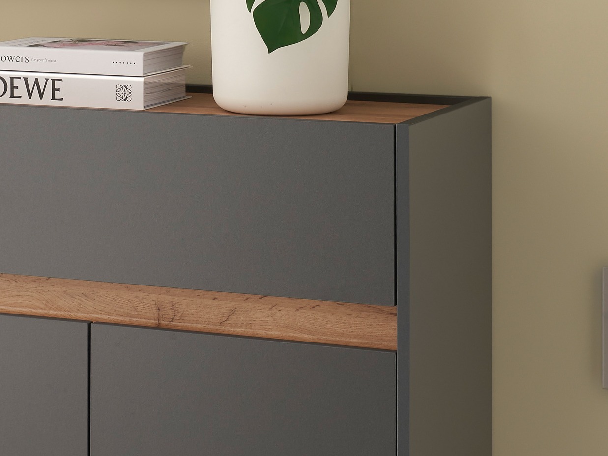 Raft pantof Elbsori 173 (Antracit + Stejar Wotan)