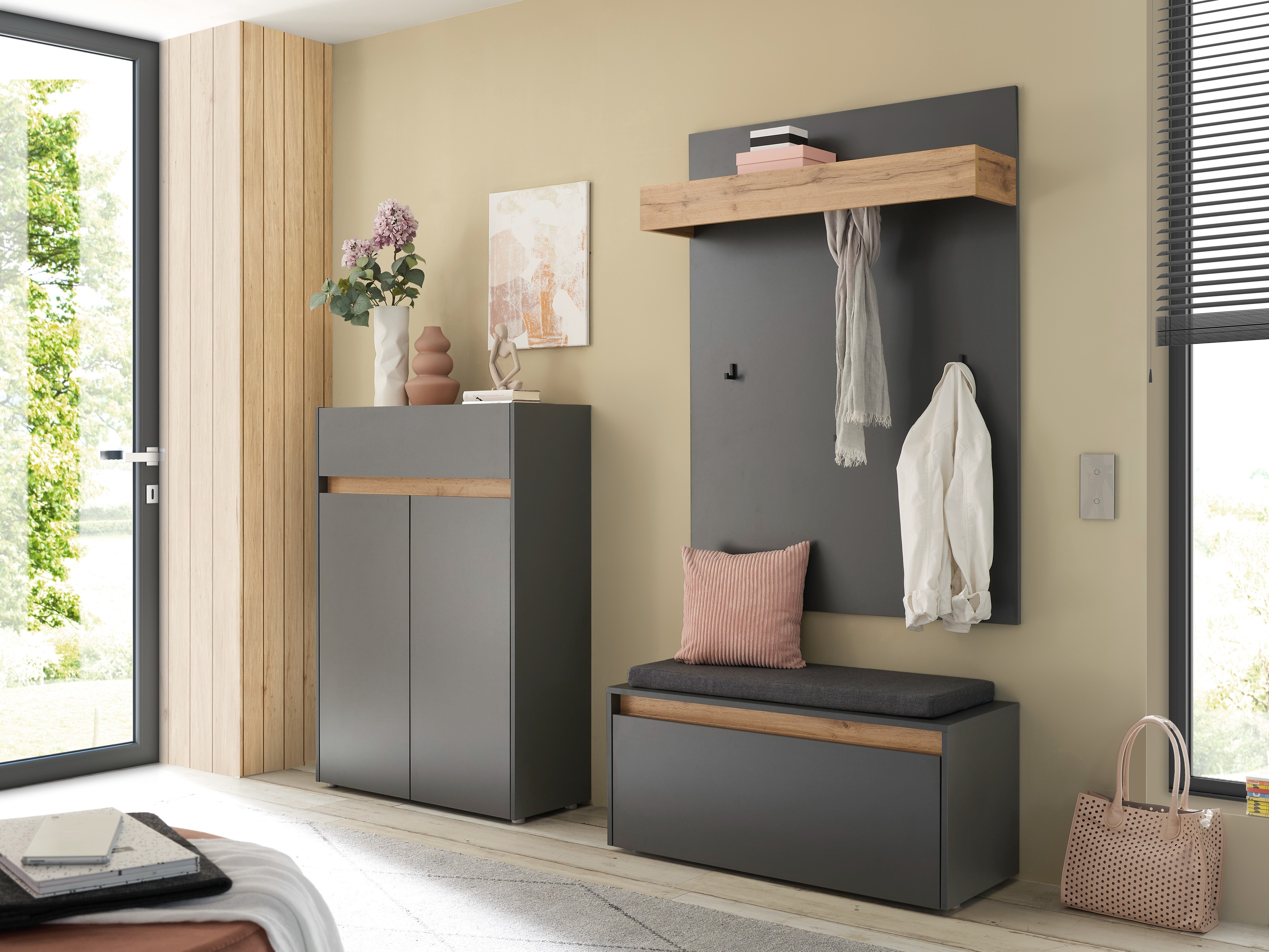 Raft pantof Elbsori 173 (Antracit + Stejar Wotan)