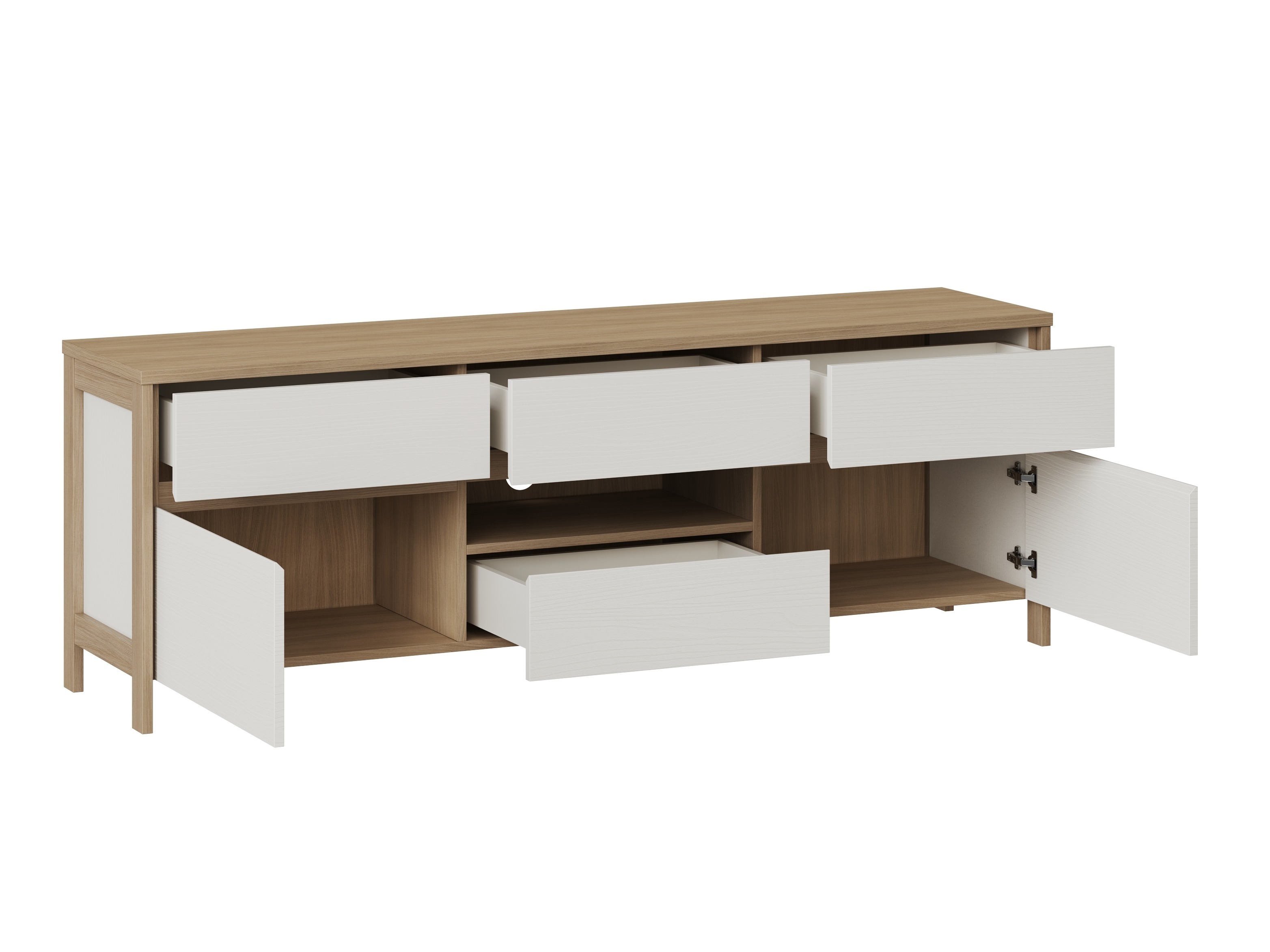 Set camera de zi Fermaru 110 (Alb + Stejar)