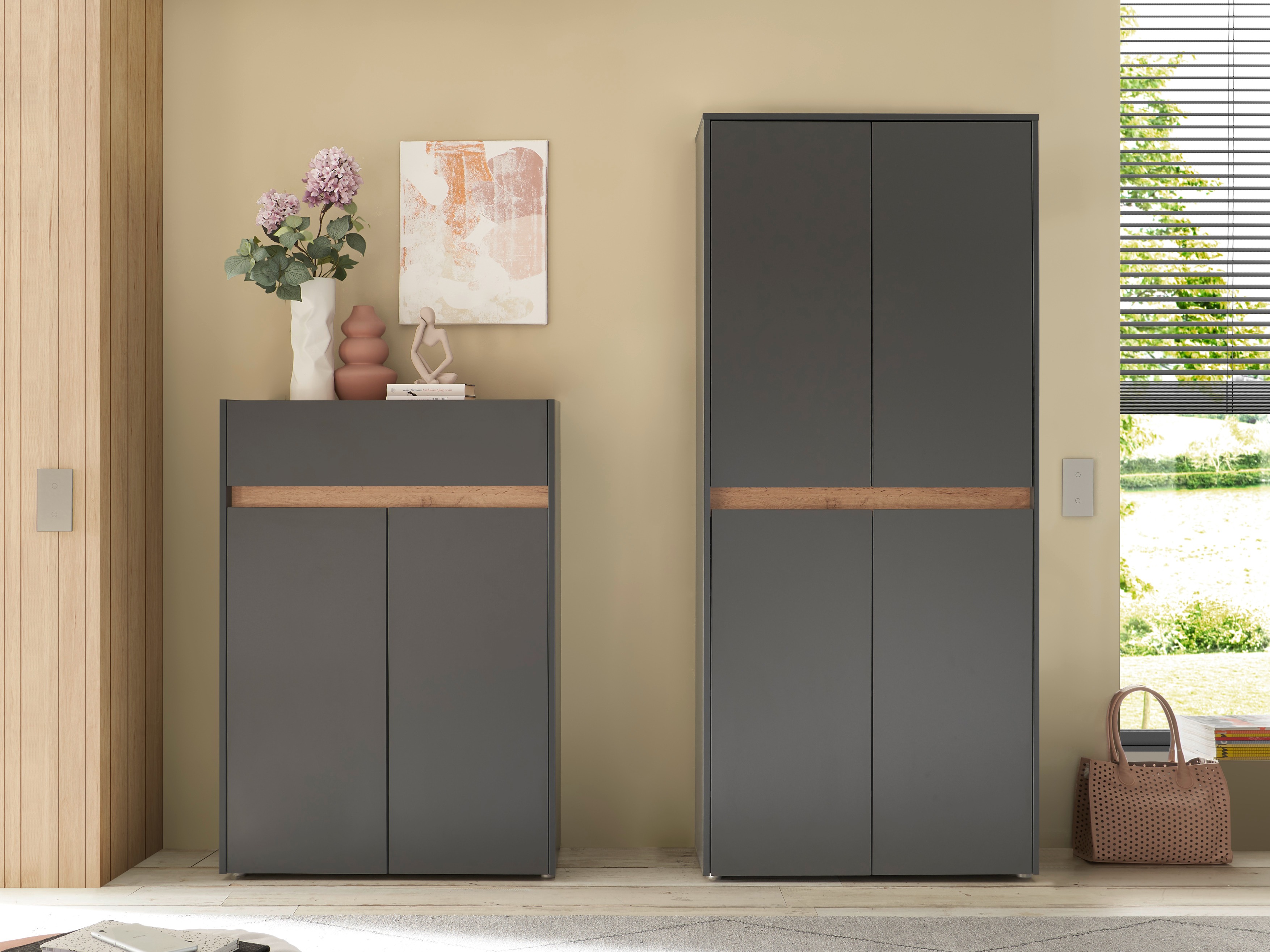 Set de hol Elbsori 175 (Antracit + Stejar Wotan)