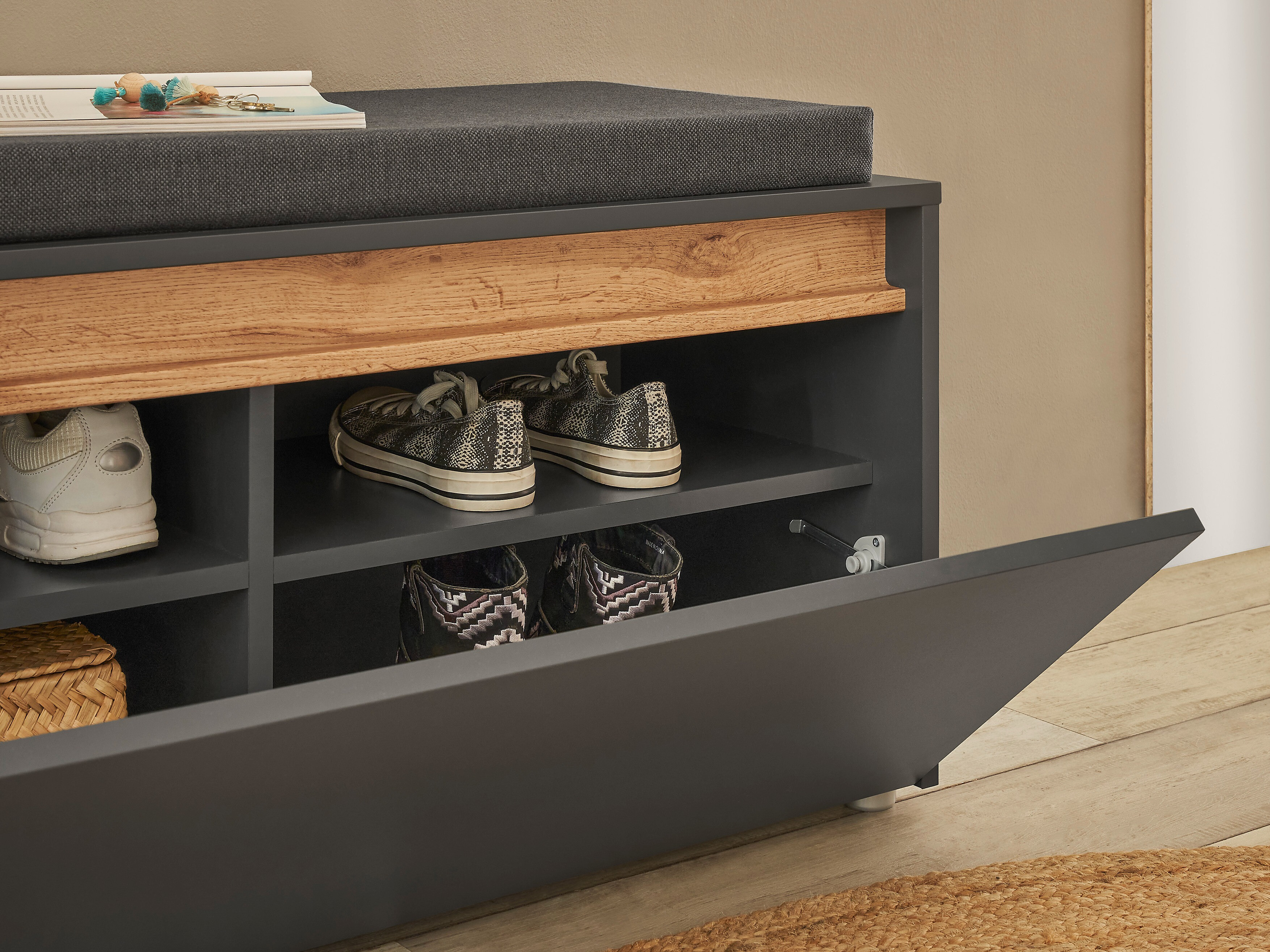 Set de hol Elbsori 176 (Antracit + Stejar Wotan)