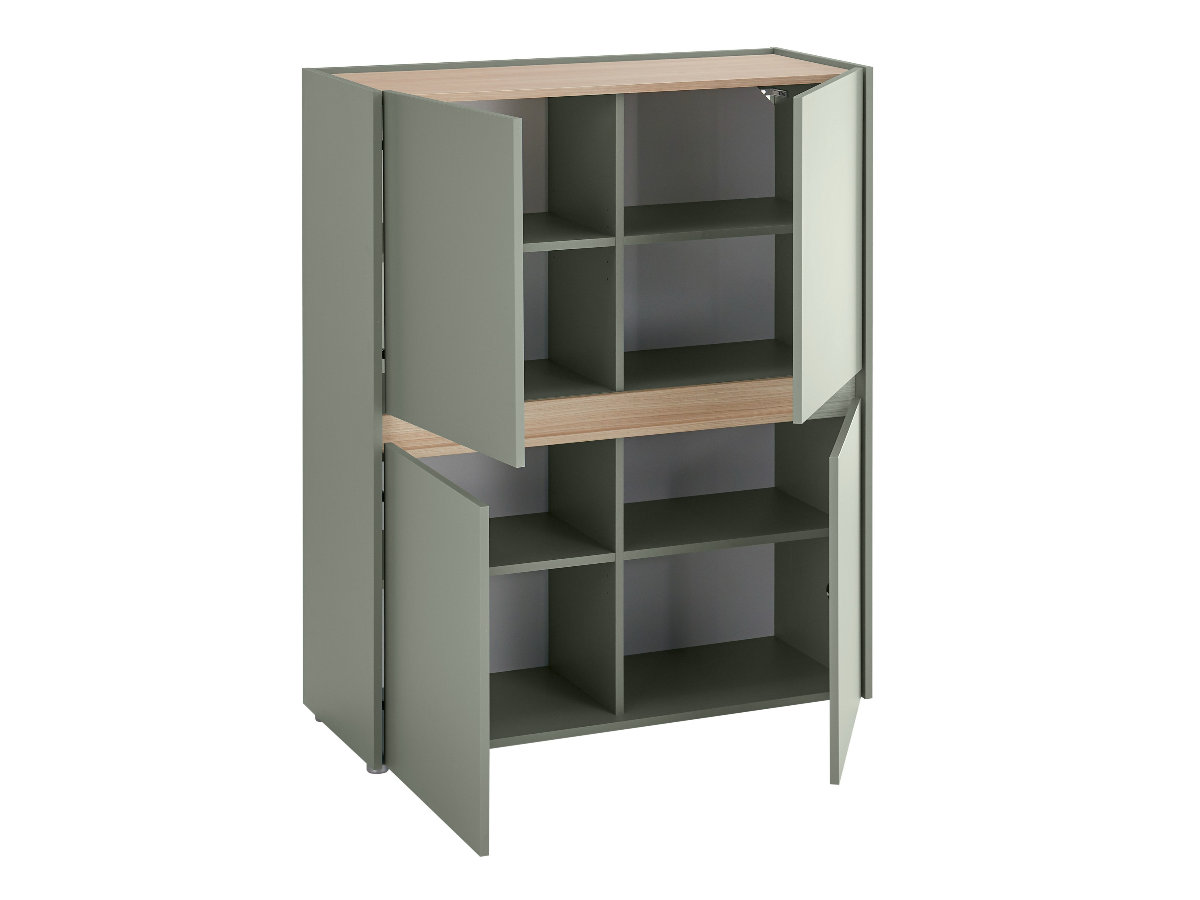 Set de living Elbsori 127 (Verde + Stejar)