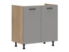 Set de bucătărie modular Ati White Grey 117