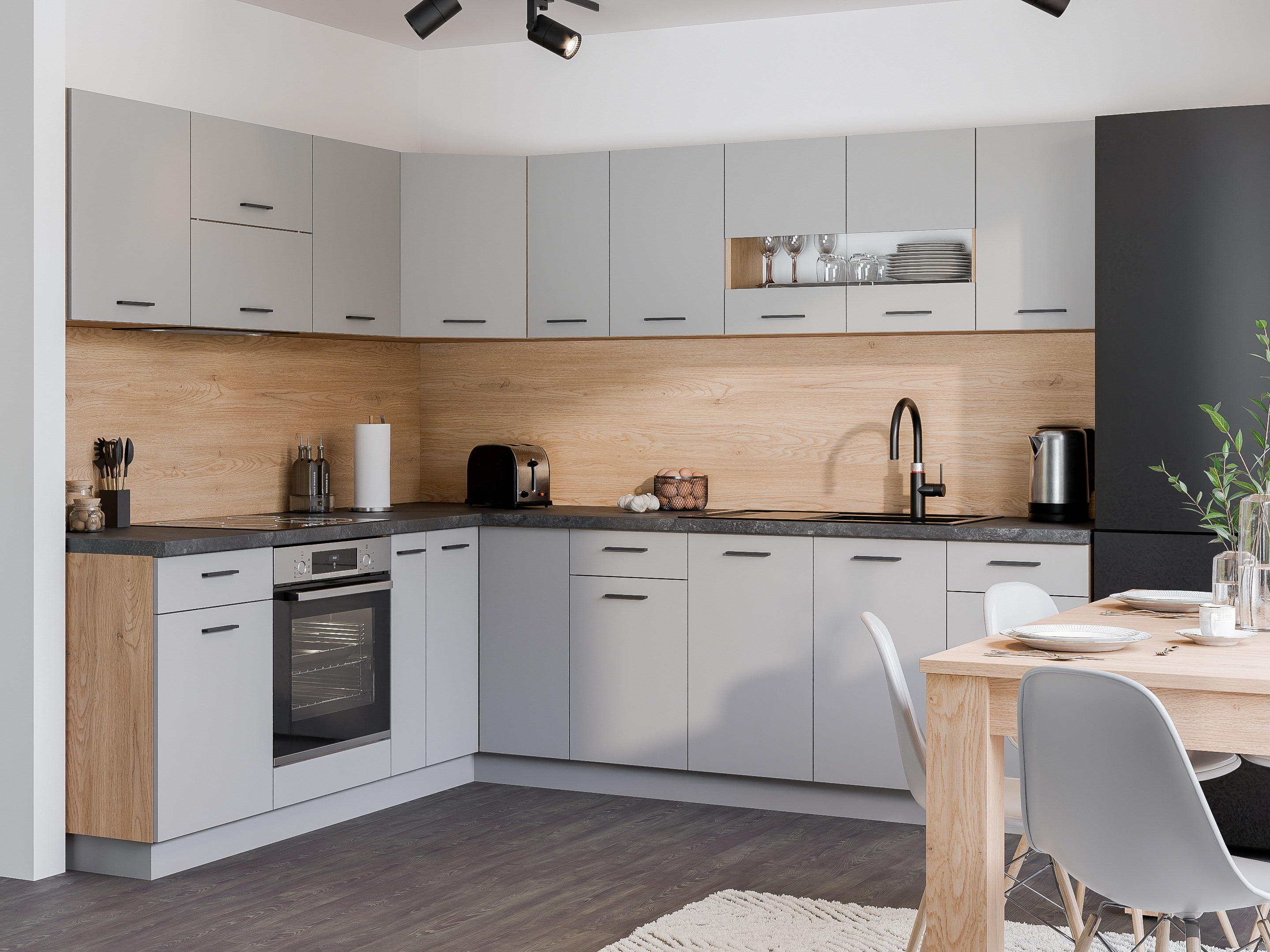 Set de bucătărie modular Ati Grey 131