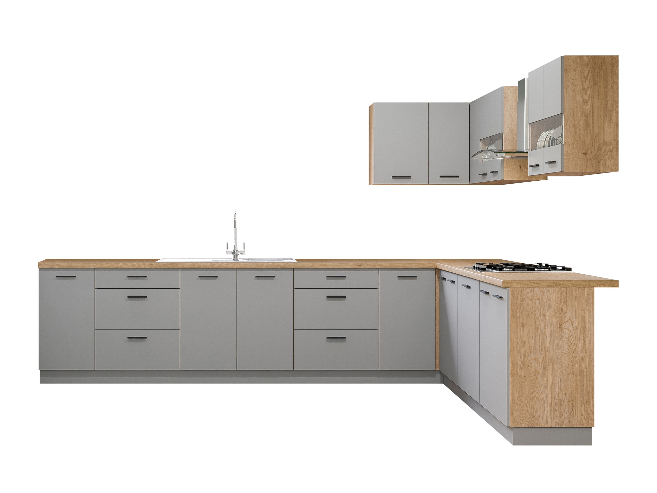 Set de bucătărie modular Ati Grey 133