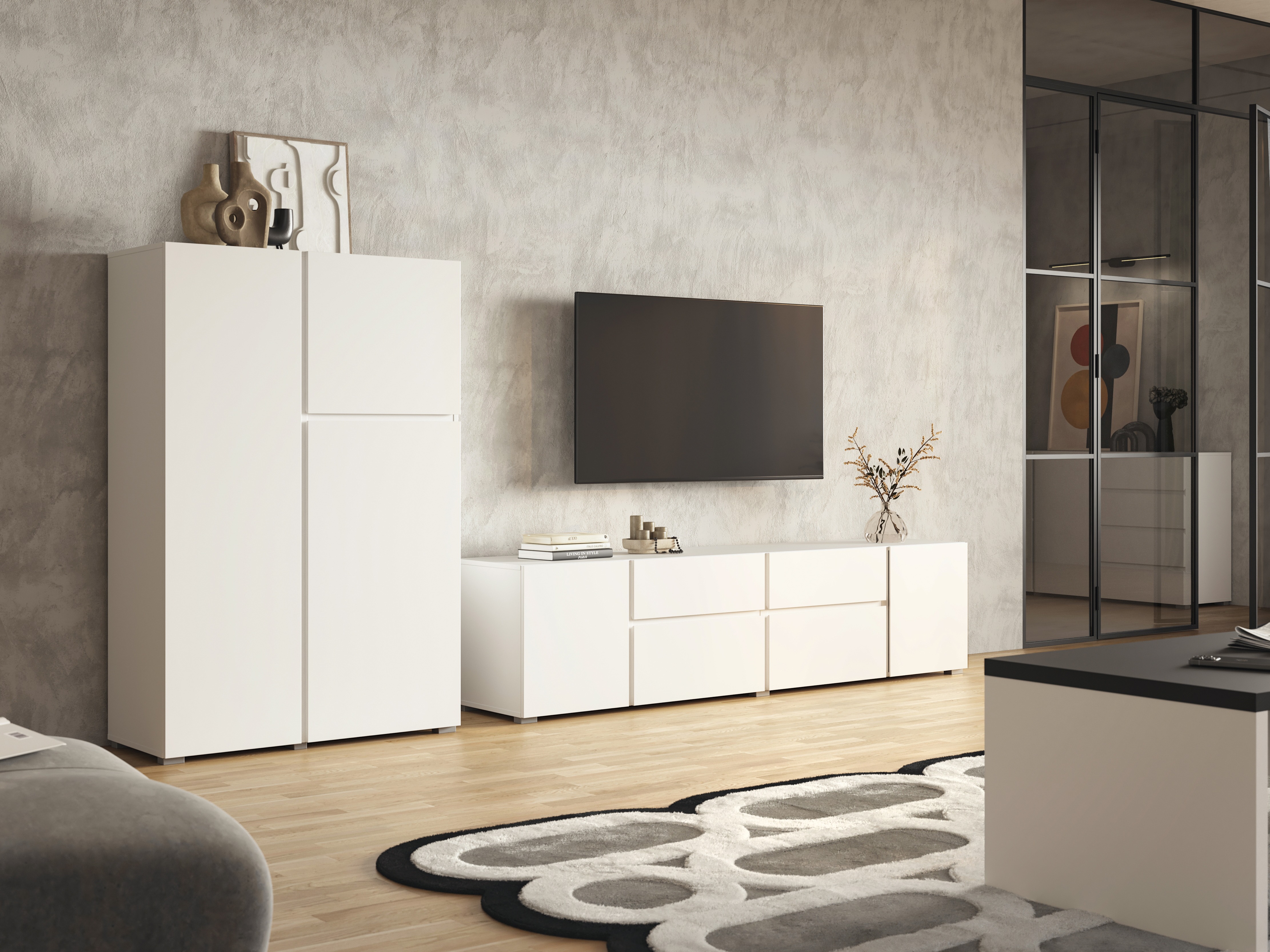 Set de living Elbleve 104 (Alb)