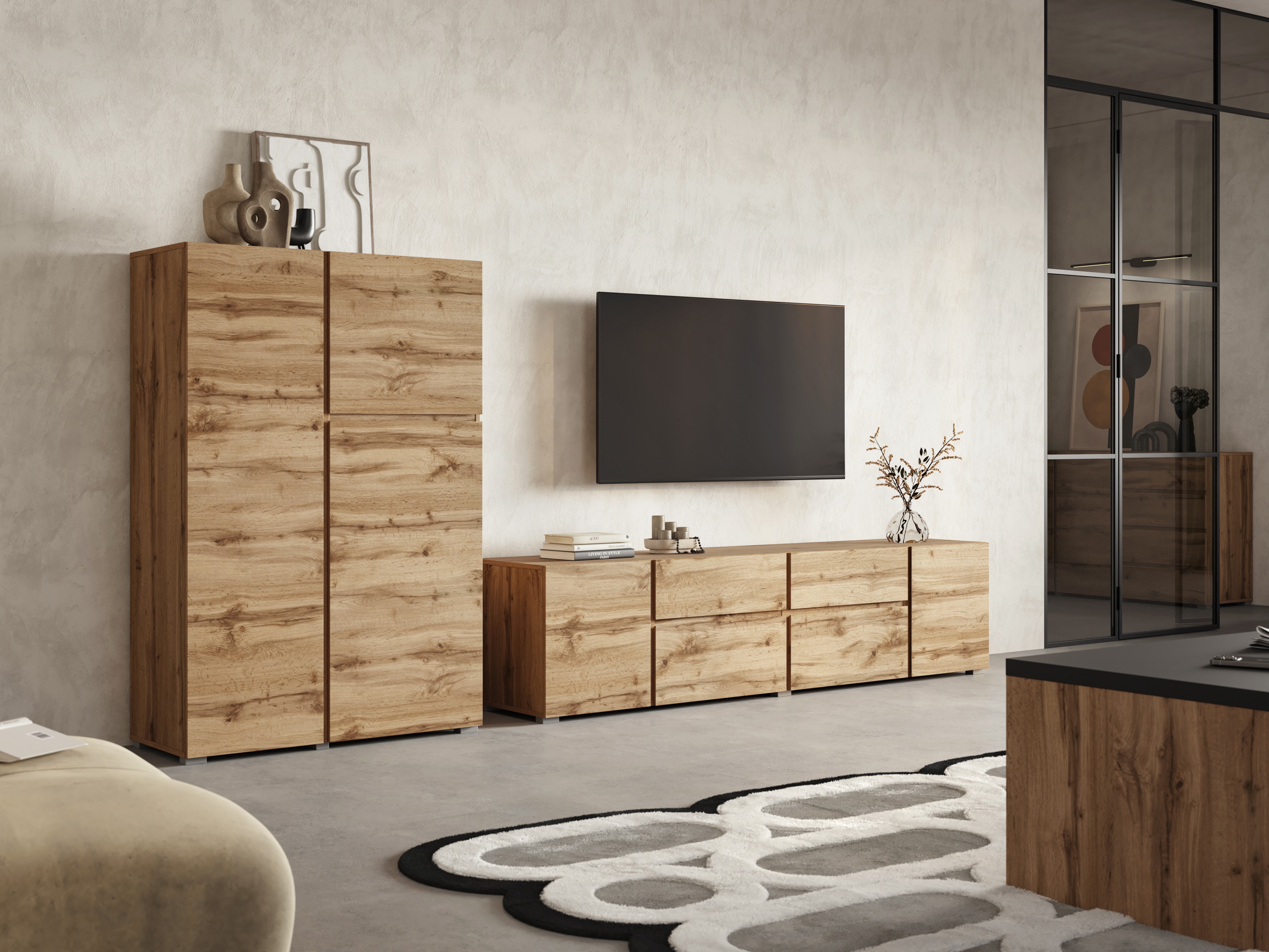 Set de living Elbleve 104 (Stejar Wotan)