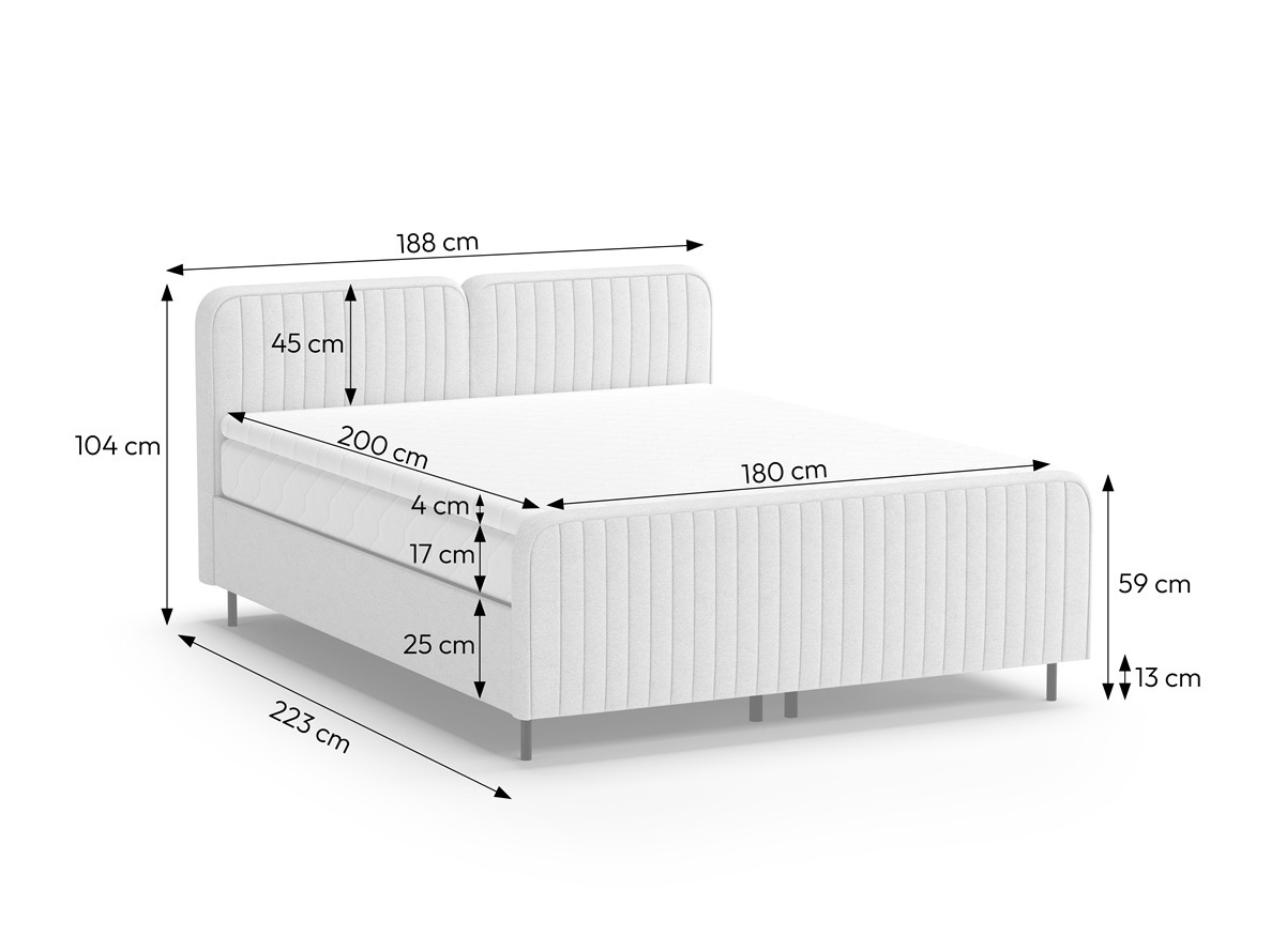 Pat boxspring Margate 127 (Casa 24)