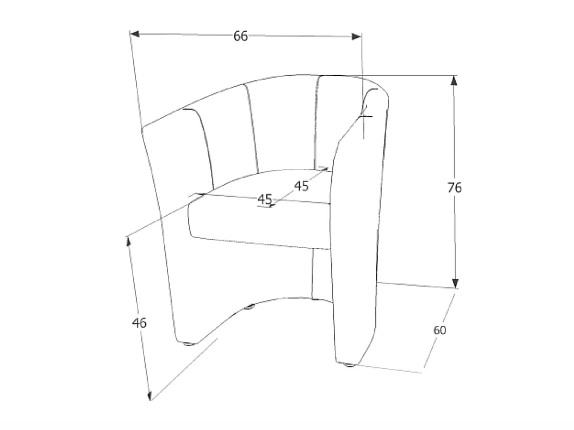 Fotoliu Detroit 924 (Negru)