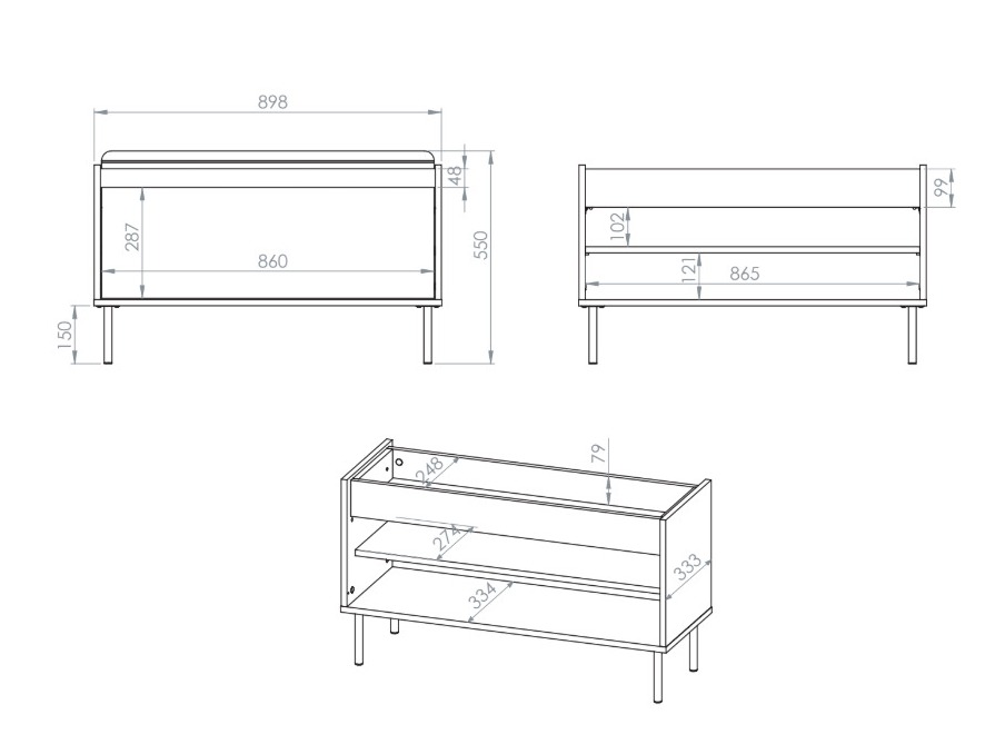 Dulap pantofi Tivorlo 107