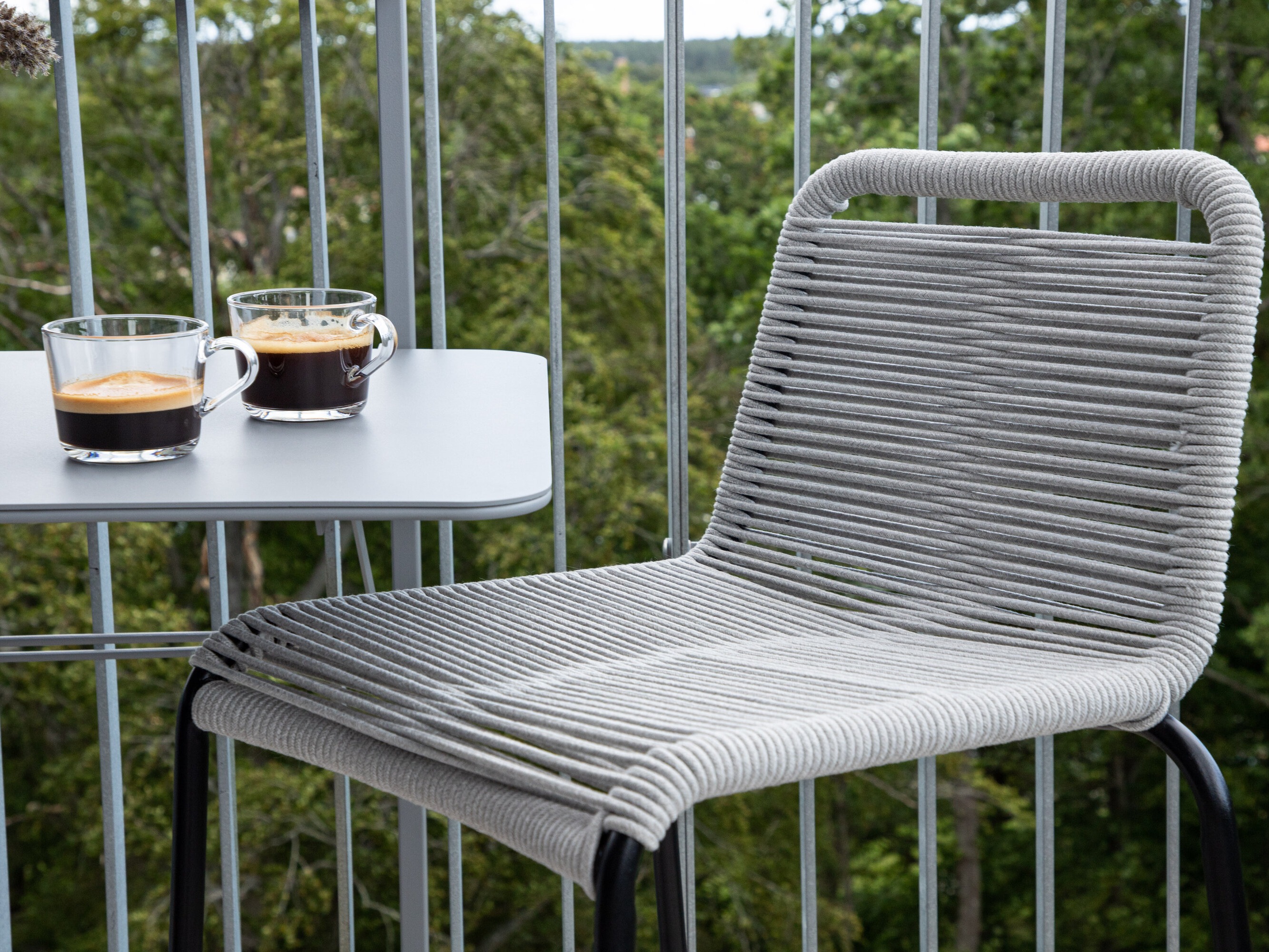 Scaun bar exterior Dallas 3398 (Gri deschis)