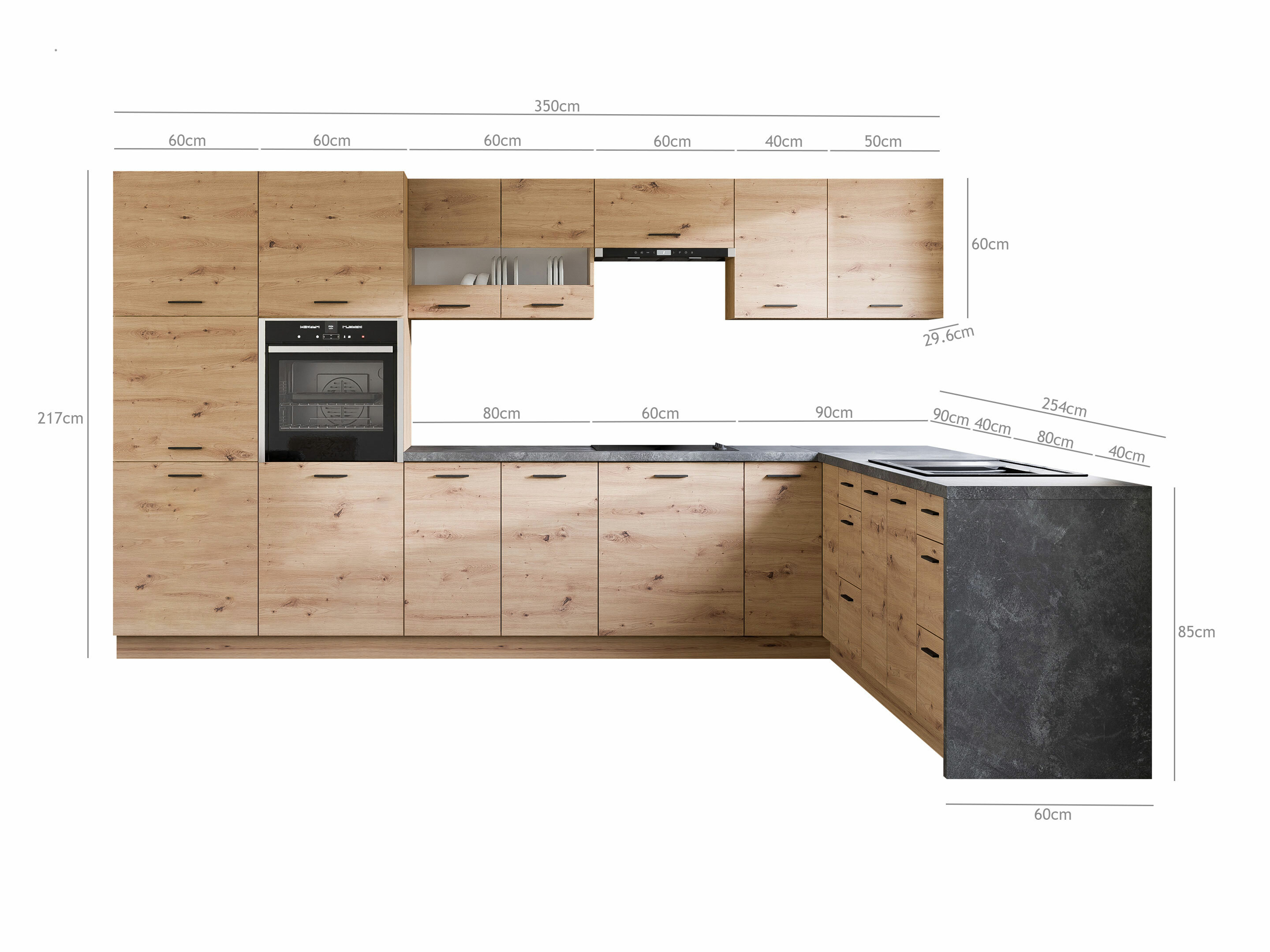 Set de bucătărie modular Ati Artisan 130