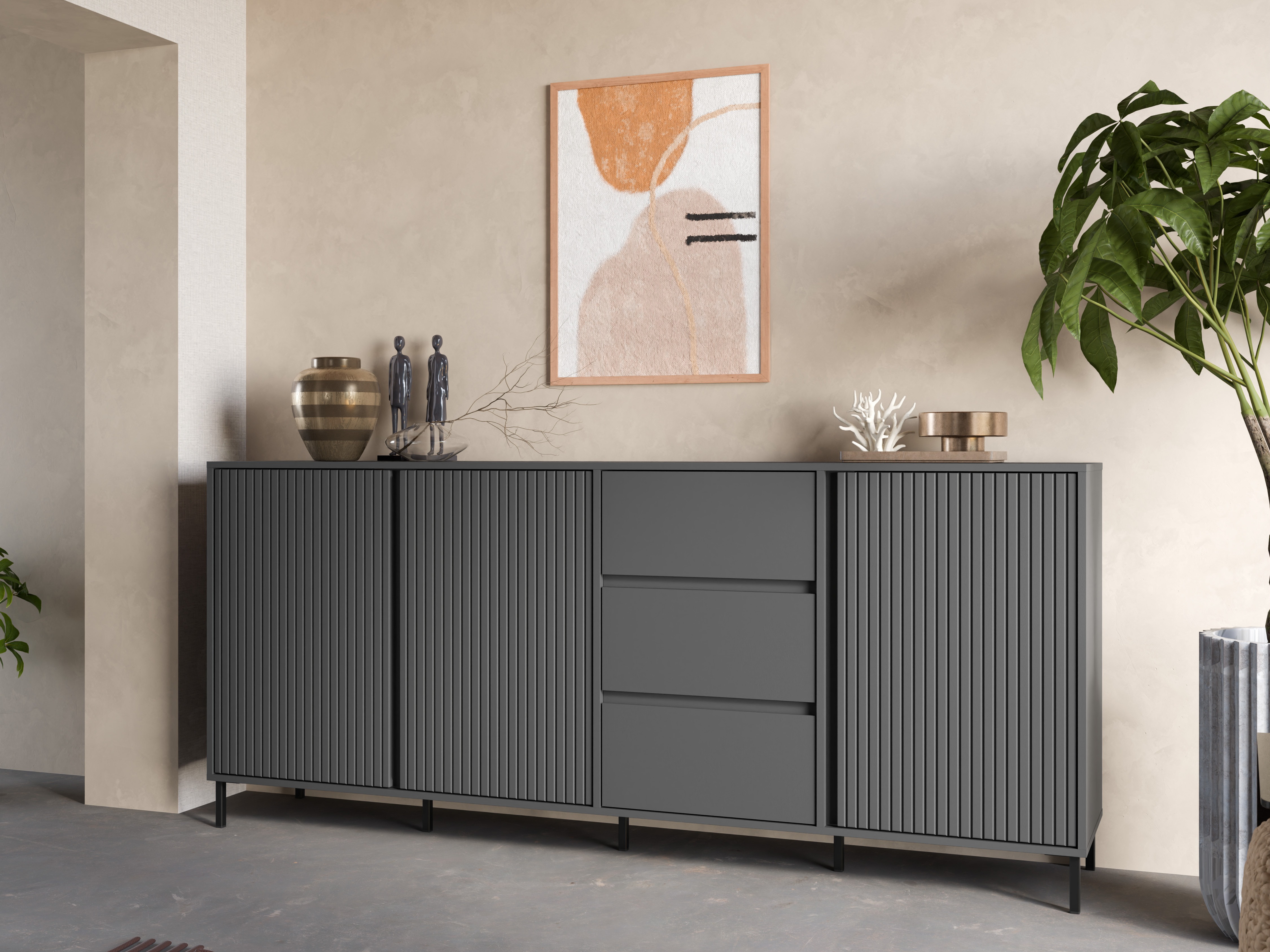 Comodă Ruvrevi 103 (Antracit)