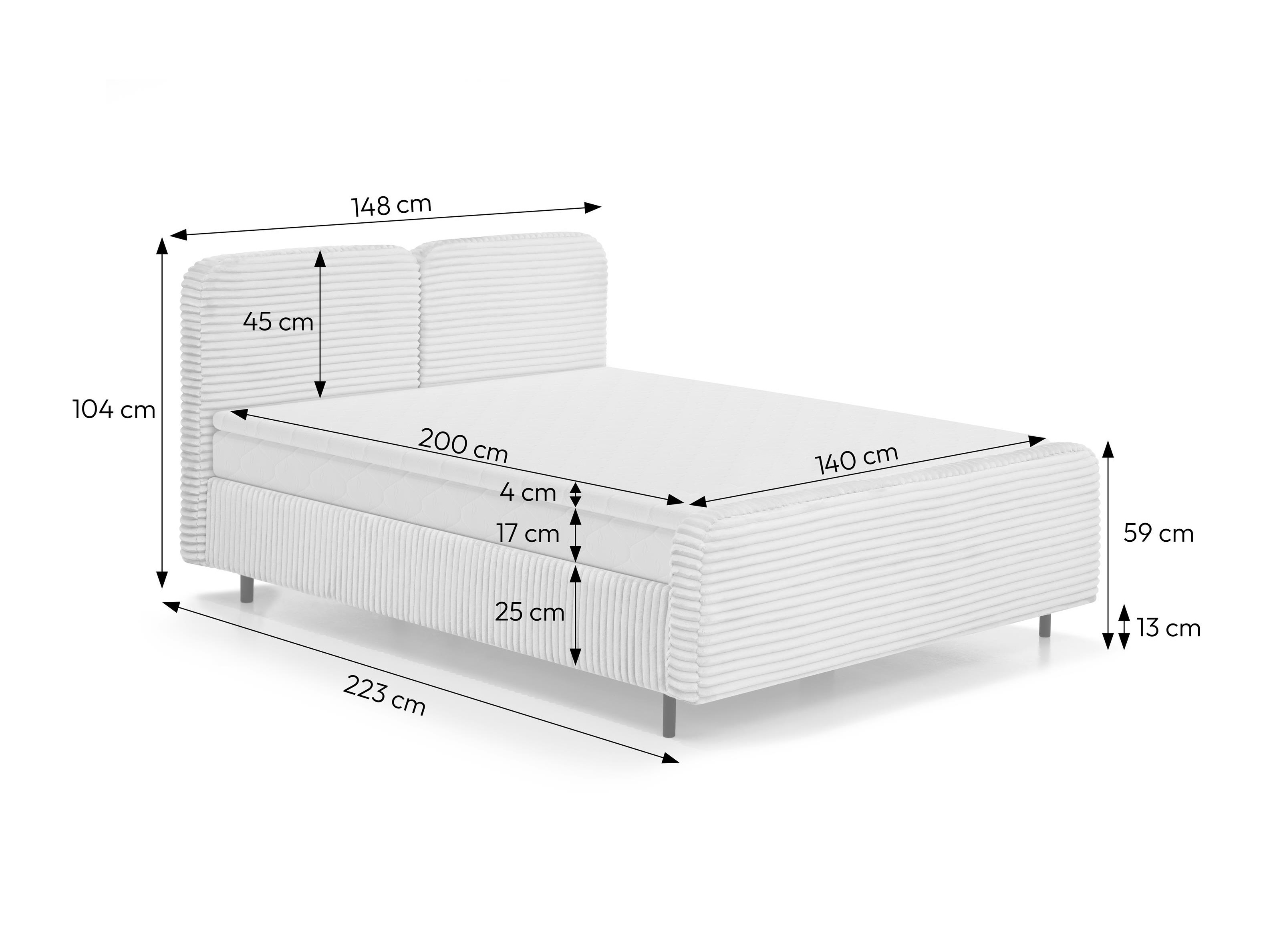 Pat boxspring Margate 130 (Tilia 62)