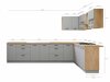 Set de bucătărie modular Ati Grey 133