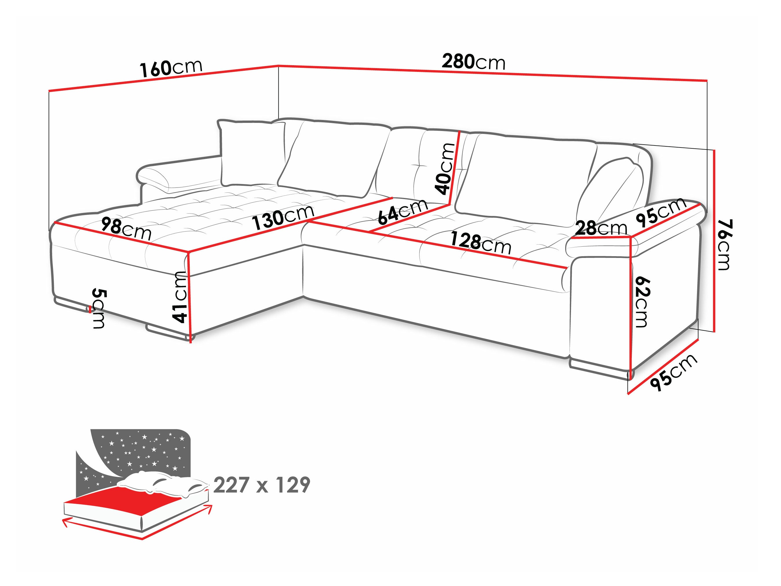 Colțar Comfivo 129 (Lux 06 + Lux 05)