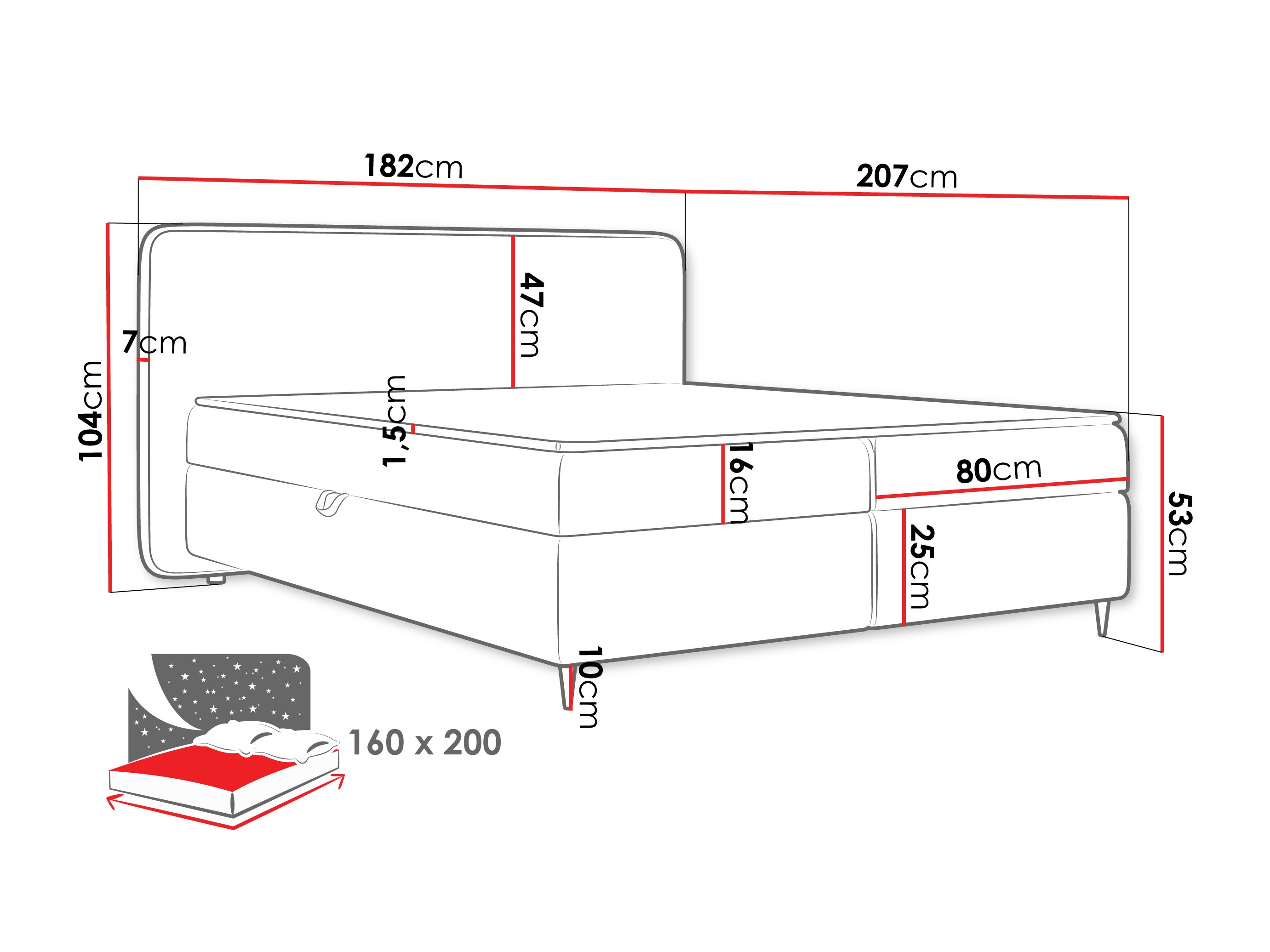 Pat boxspring Stonecrest 108 (Taro 01)