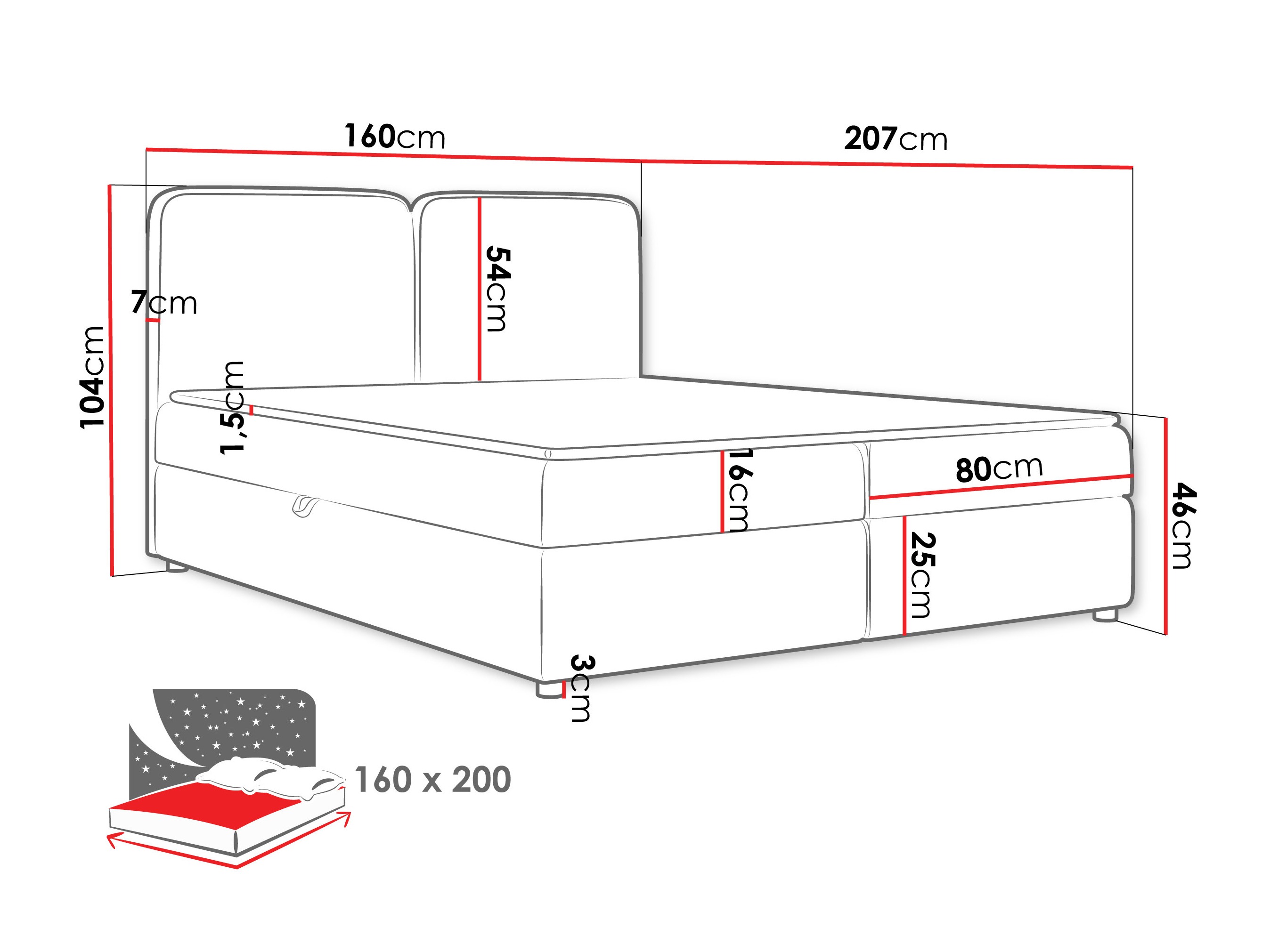 Pat boxspring Stonecrest 109 (Taro 01)