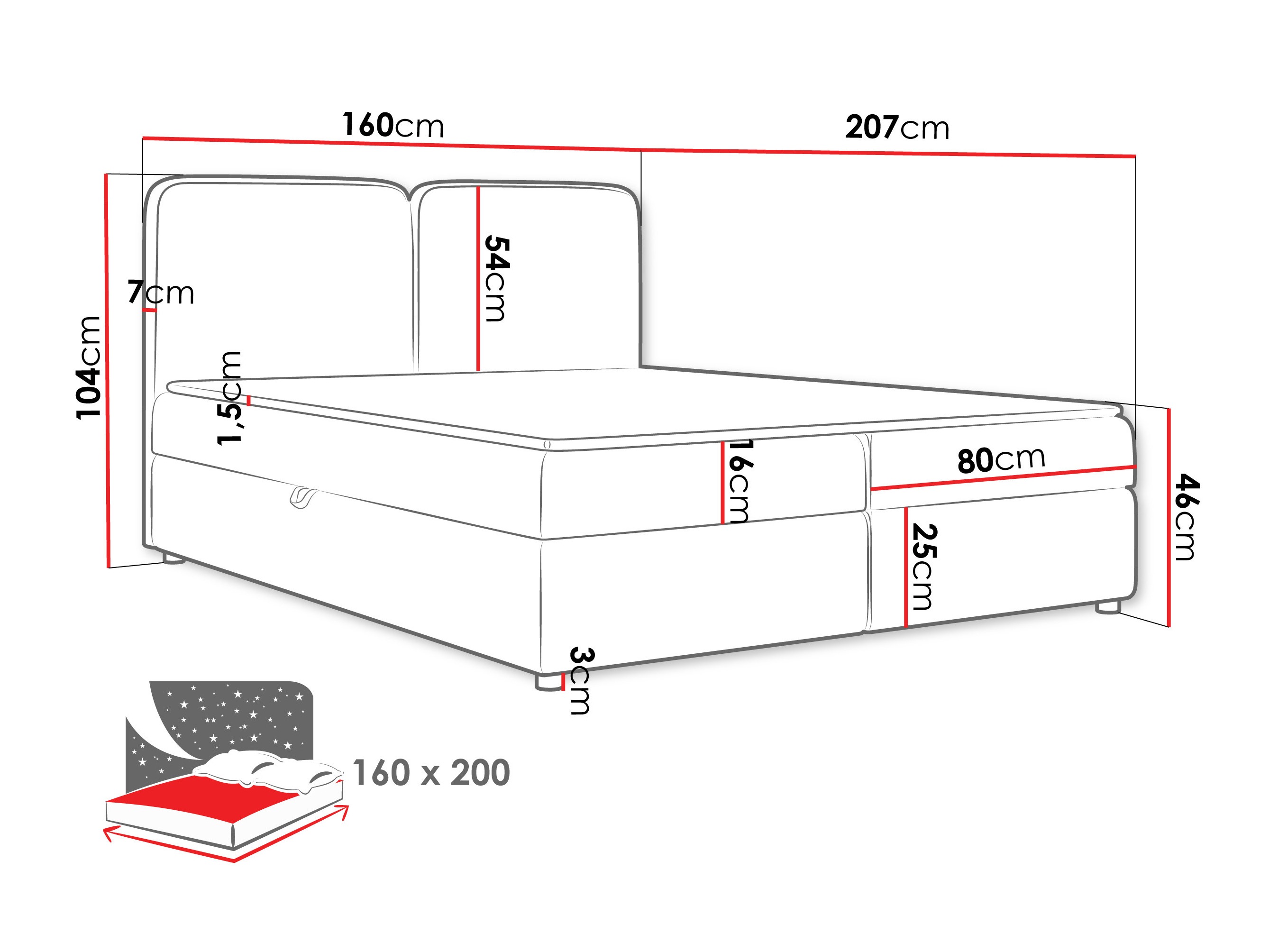 Pat boxspring Stonecrest 109 (Taro 33)