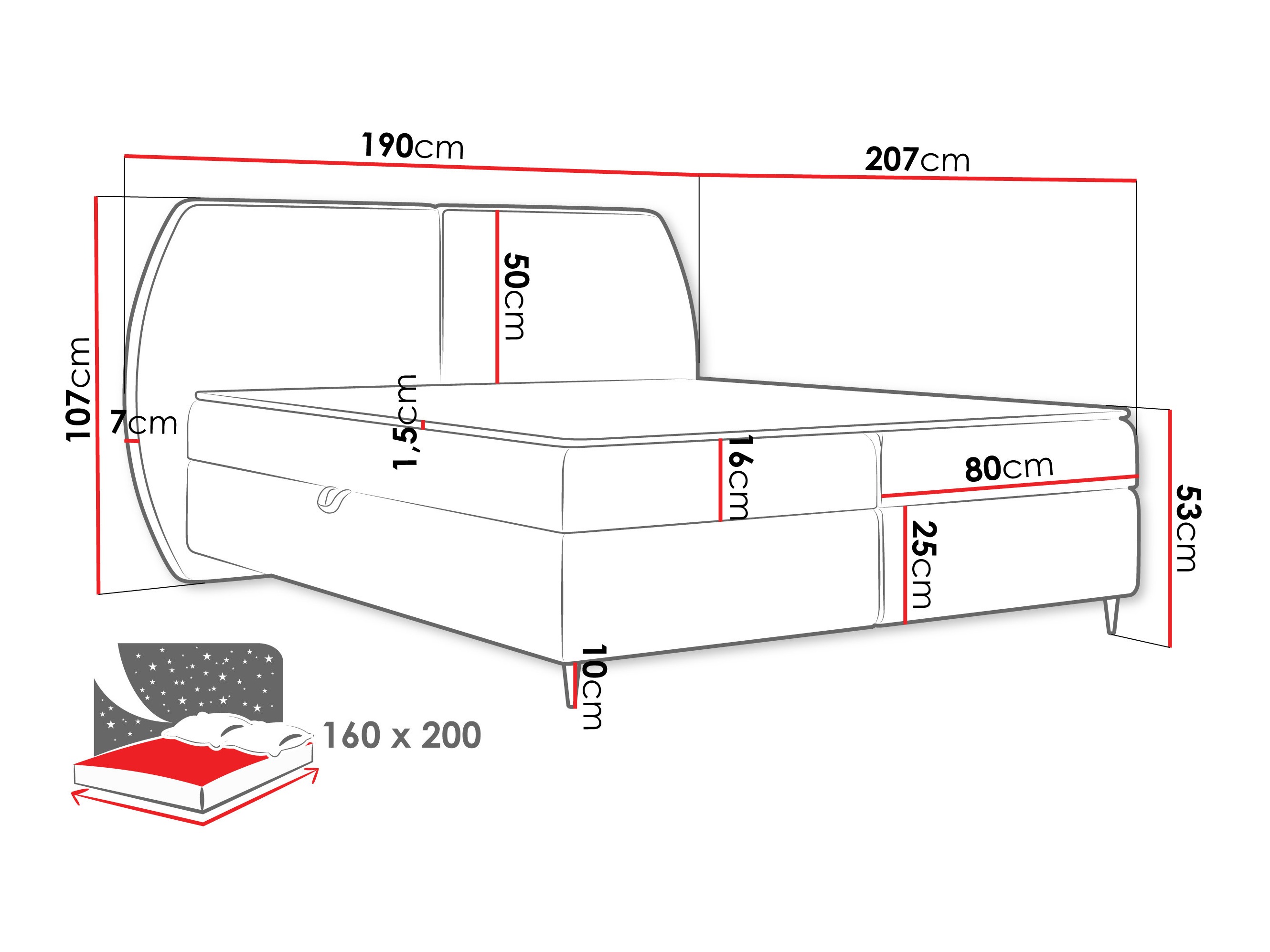 Pat boxspring Stonecrest 110 (Wave 04)