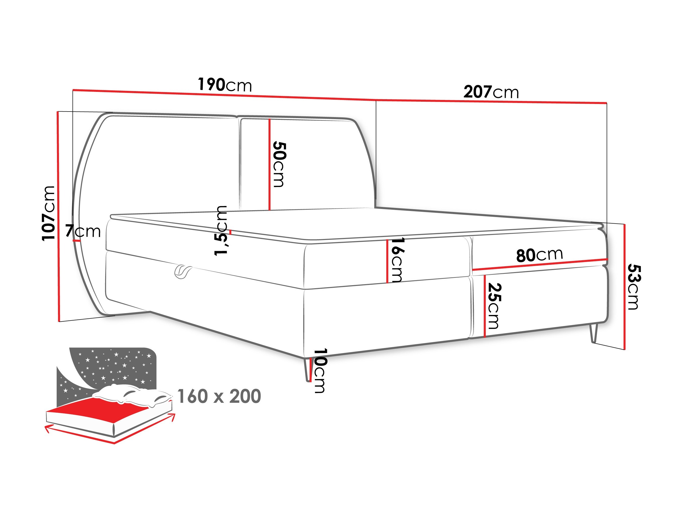 Pat boxspring Stonecrest 110 (Wave 05)