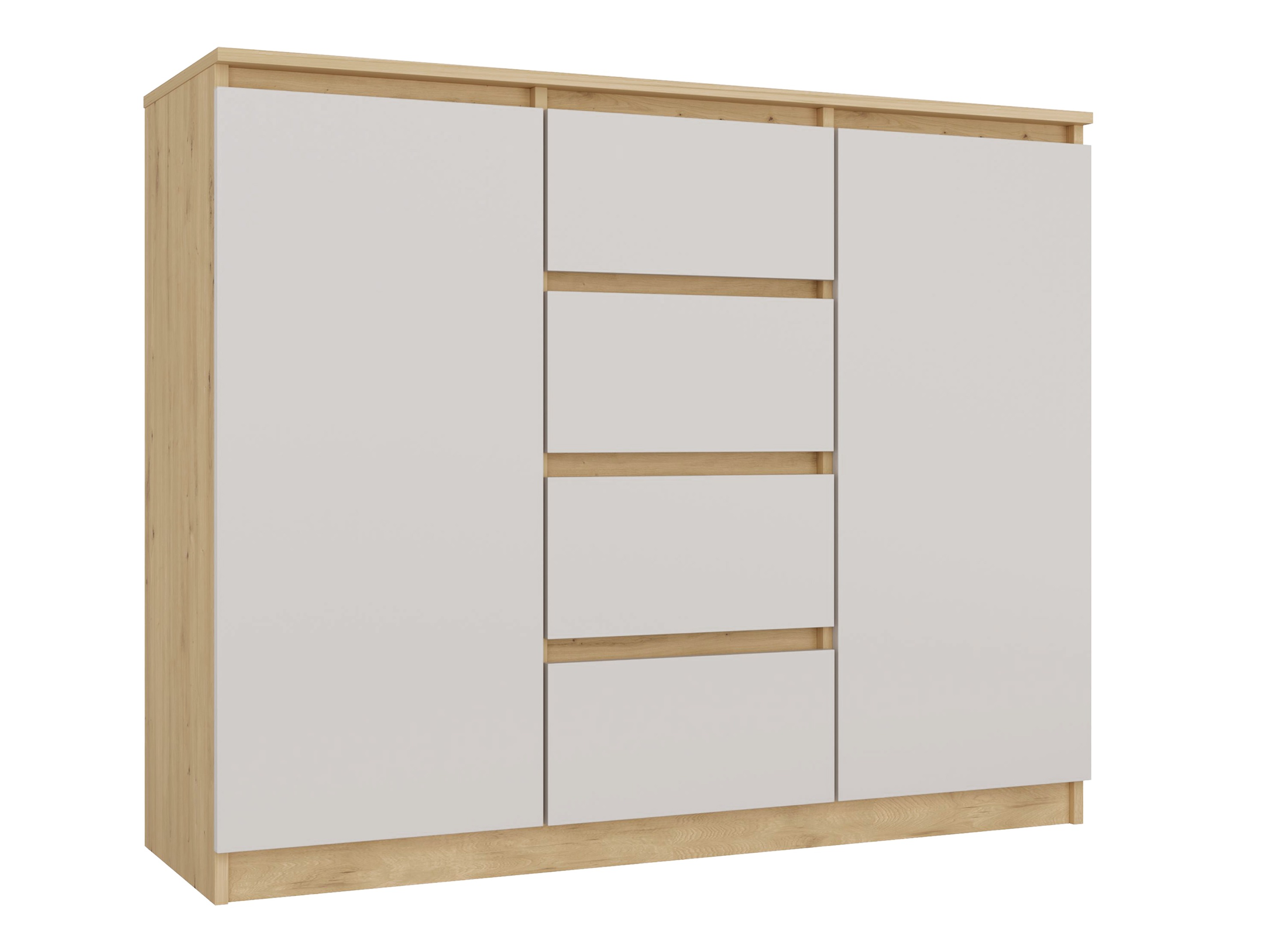 Comodă Elbvelu 113 (Stejar artizan + Cașmir)