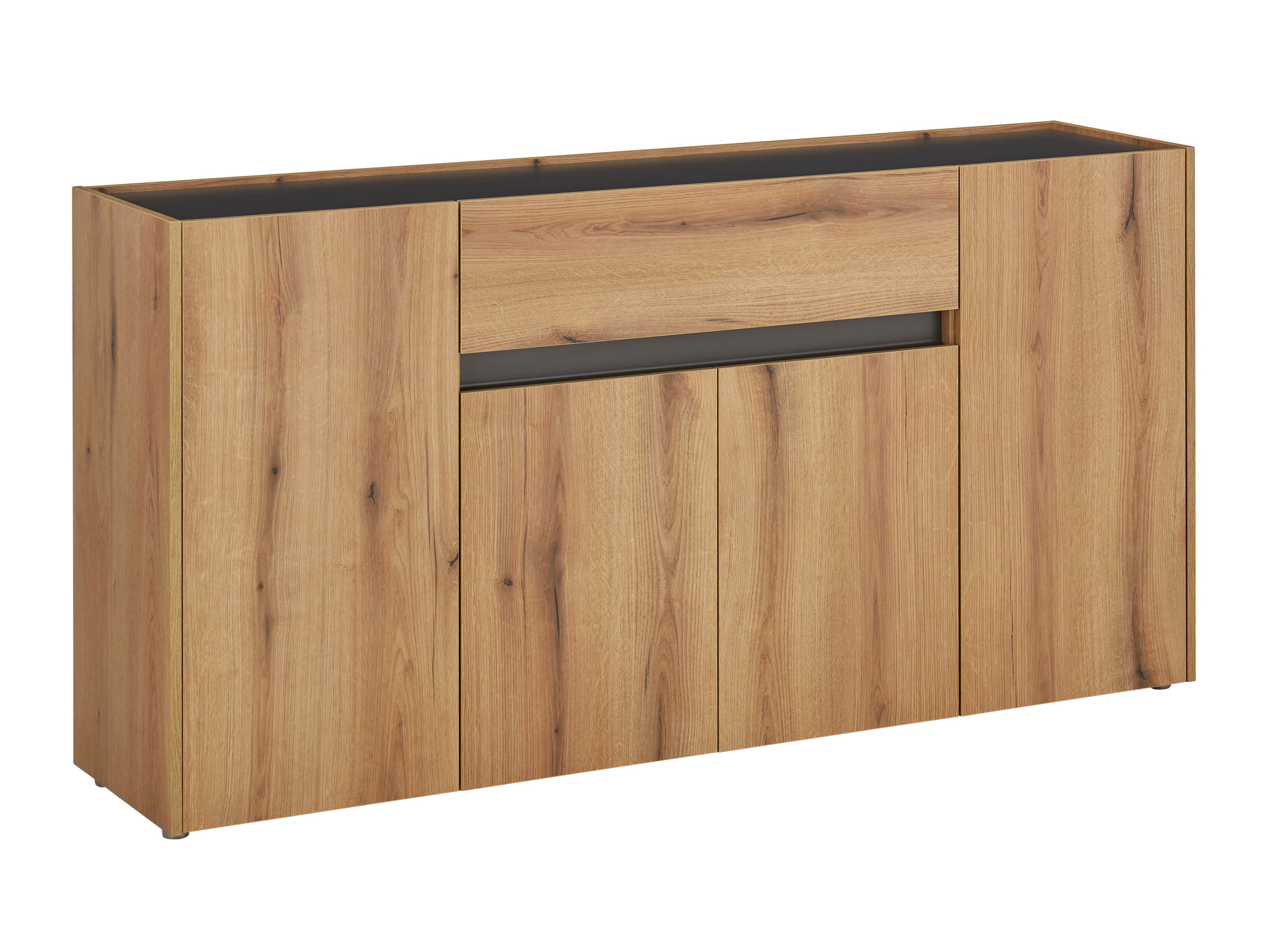 Comodă Elbsori 117 (Stejar + Antracit)