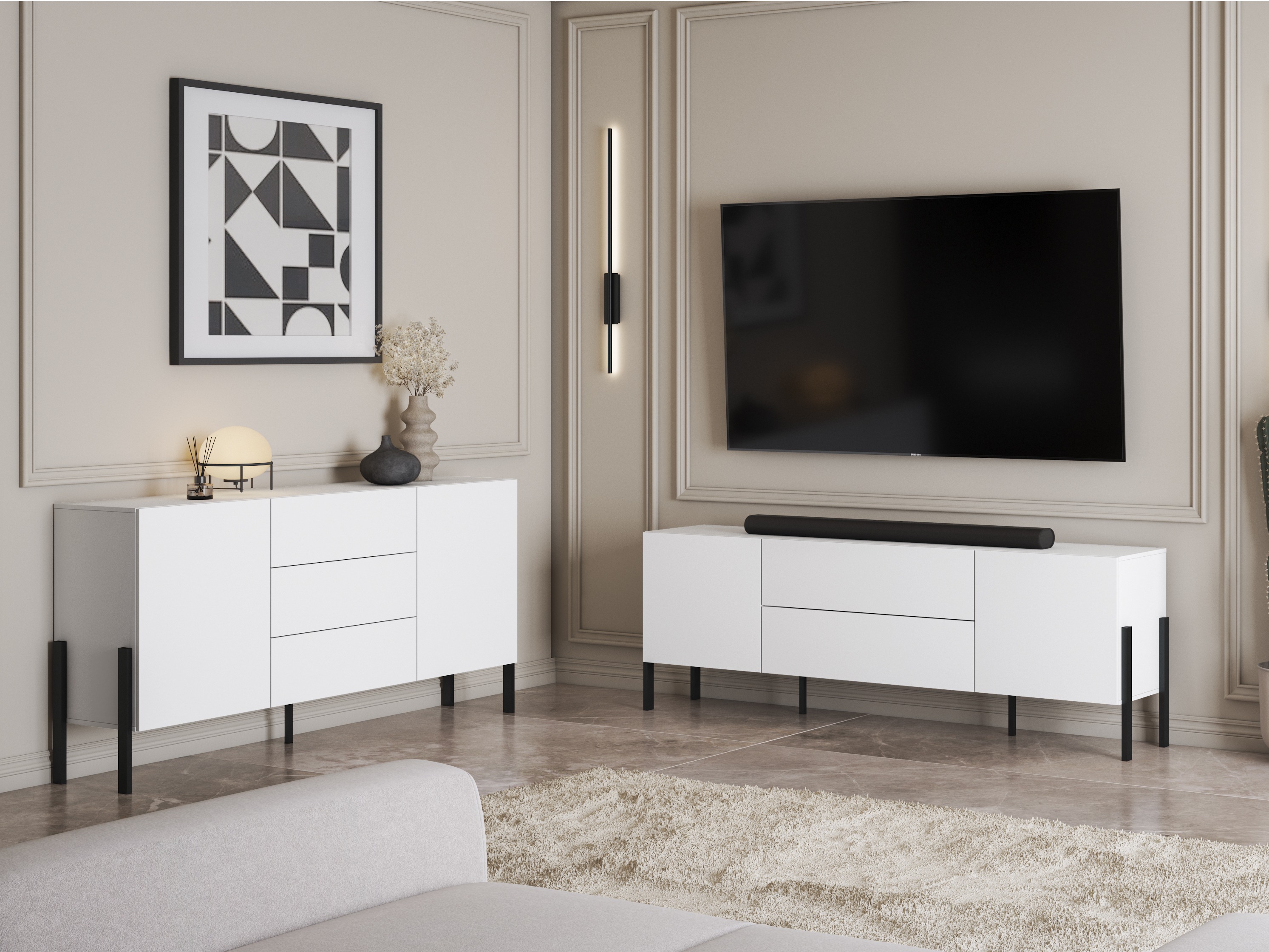 Comodă Etsore 101 (Alb)