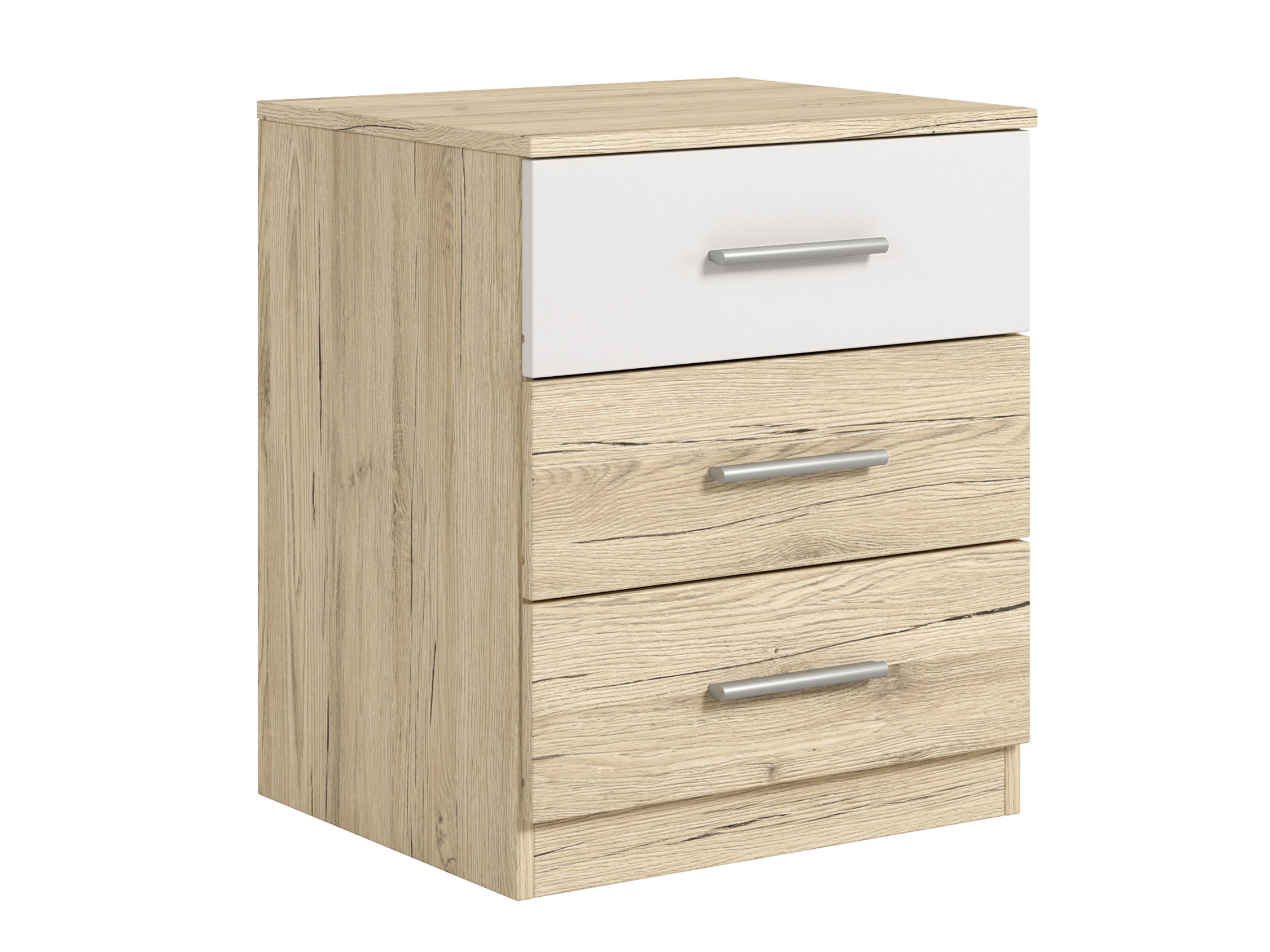 Noptieră Melvele 100 (Stejar San Remo + Alb)