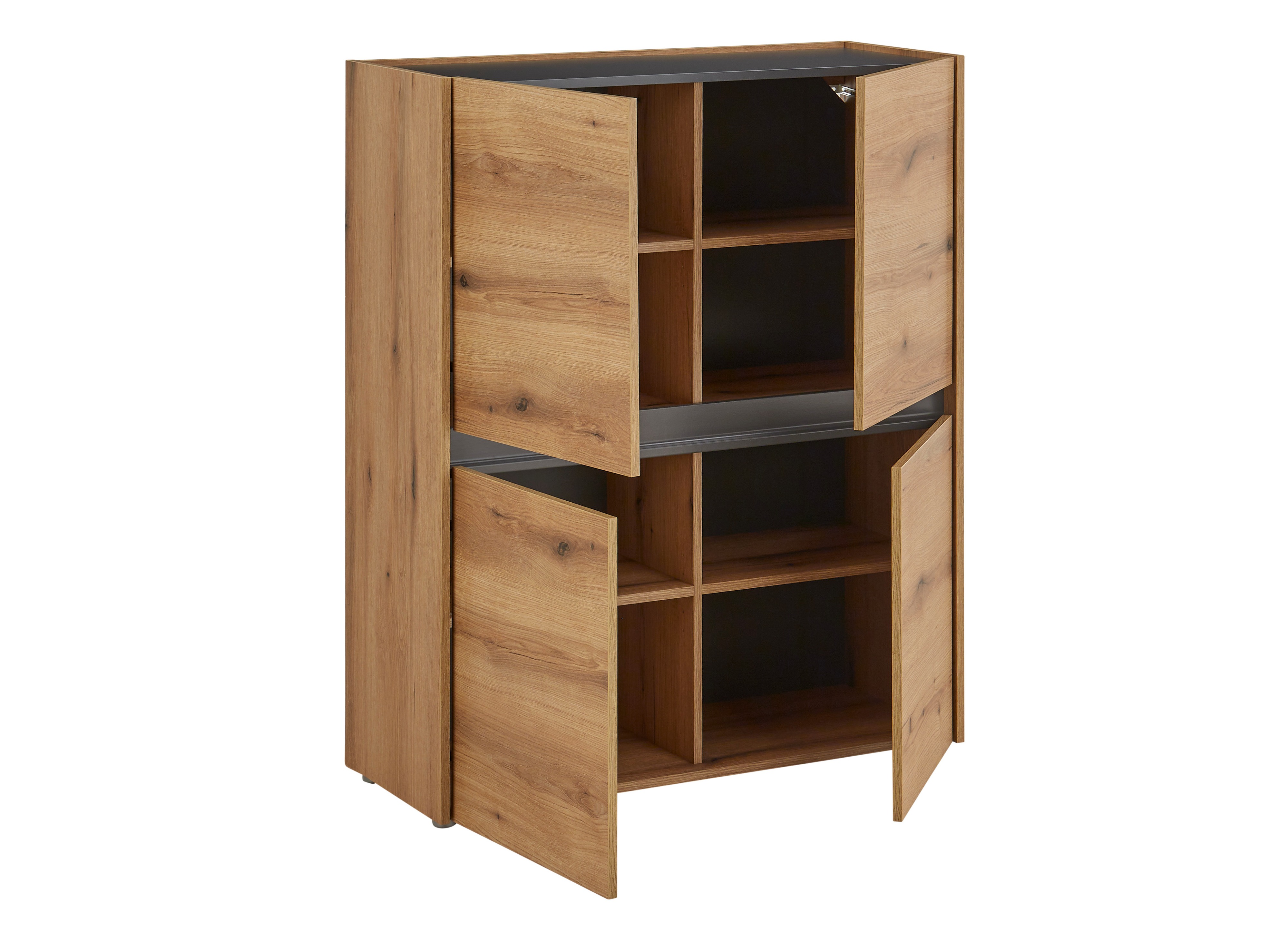 Set de living Elbsori 127 (Stejar + Antracit)
