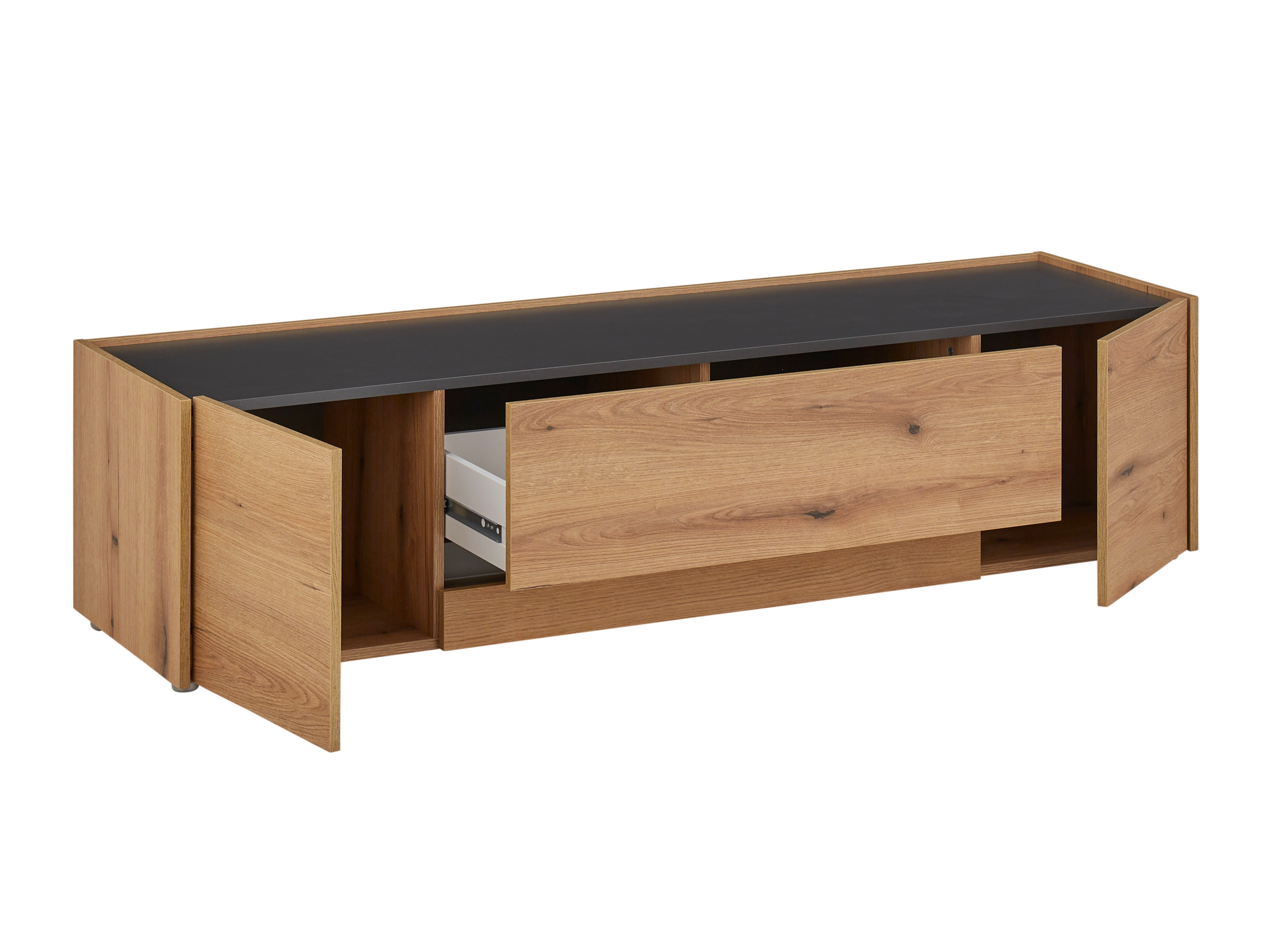 Set de living Elbsori 128 (Stejar + Antracit)