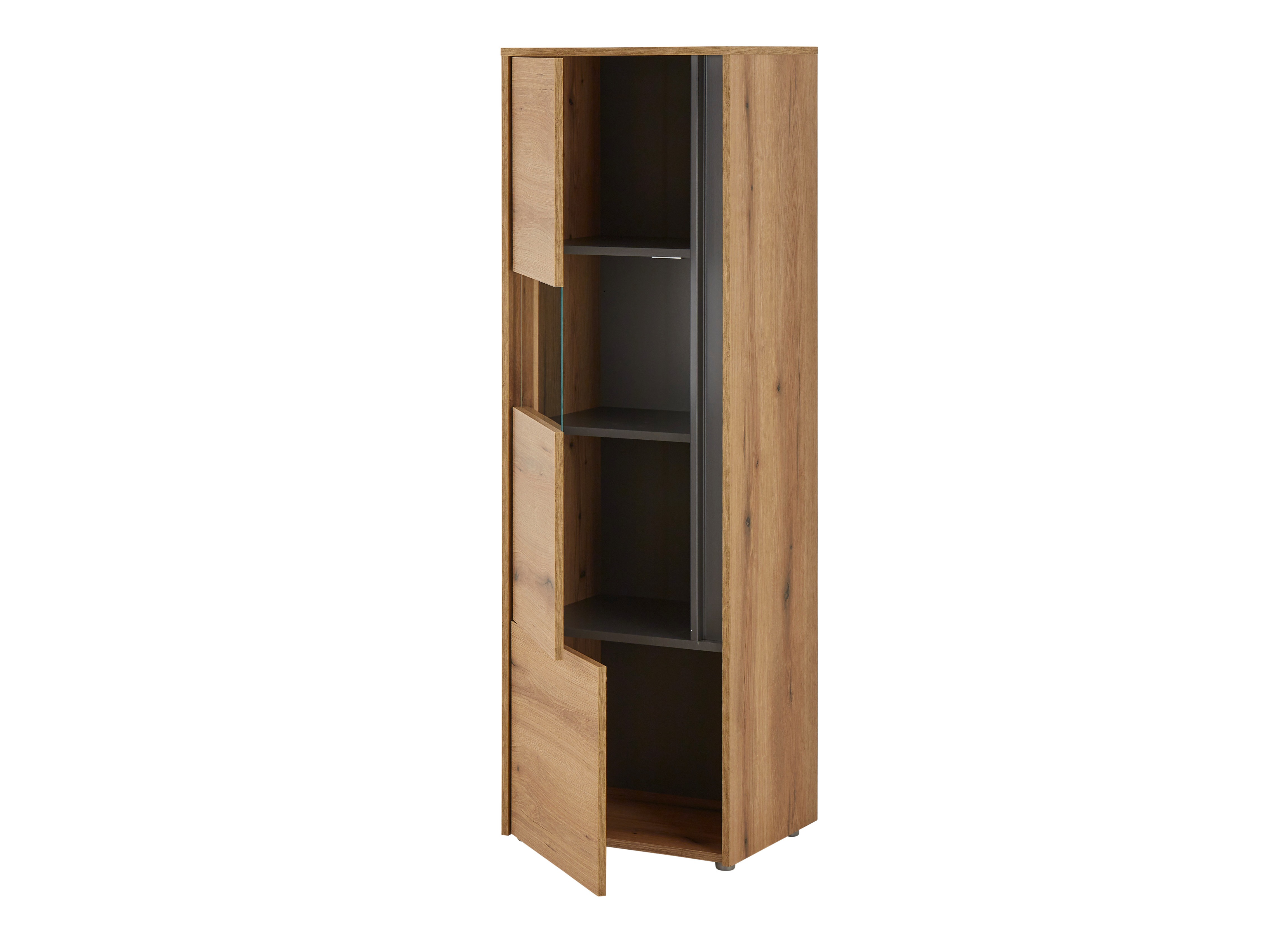Set de living Elbsori 128 (Stejar + Antracit)
