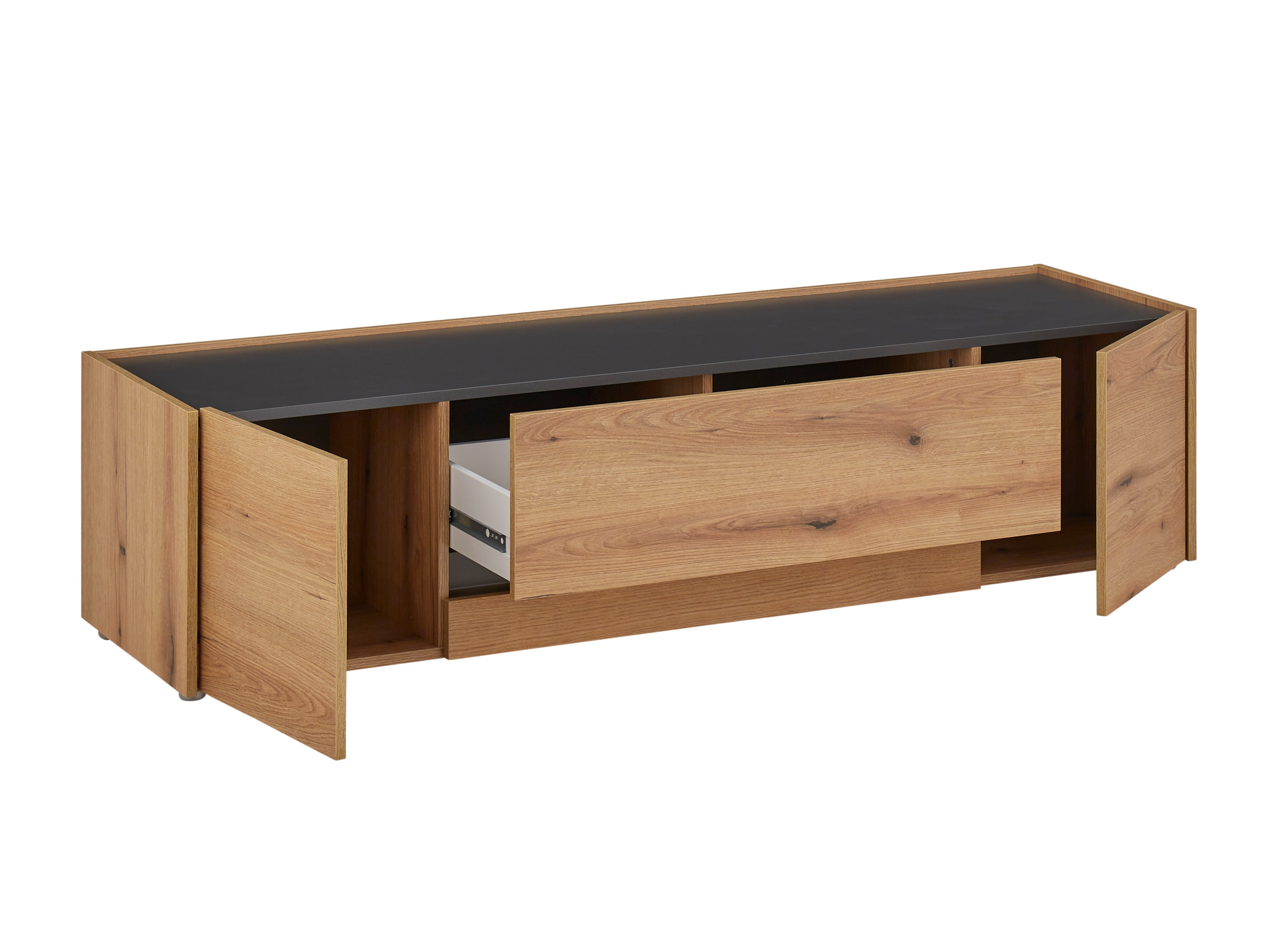 Set de living Elbsori 130 (Stejar + Antracit)